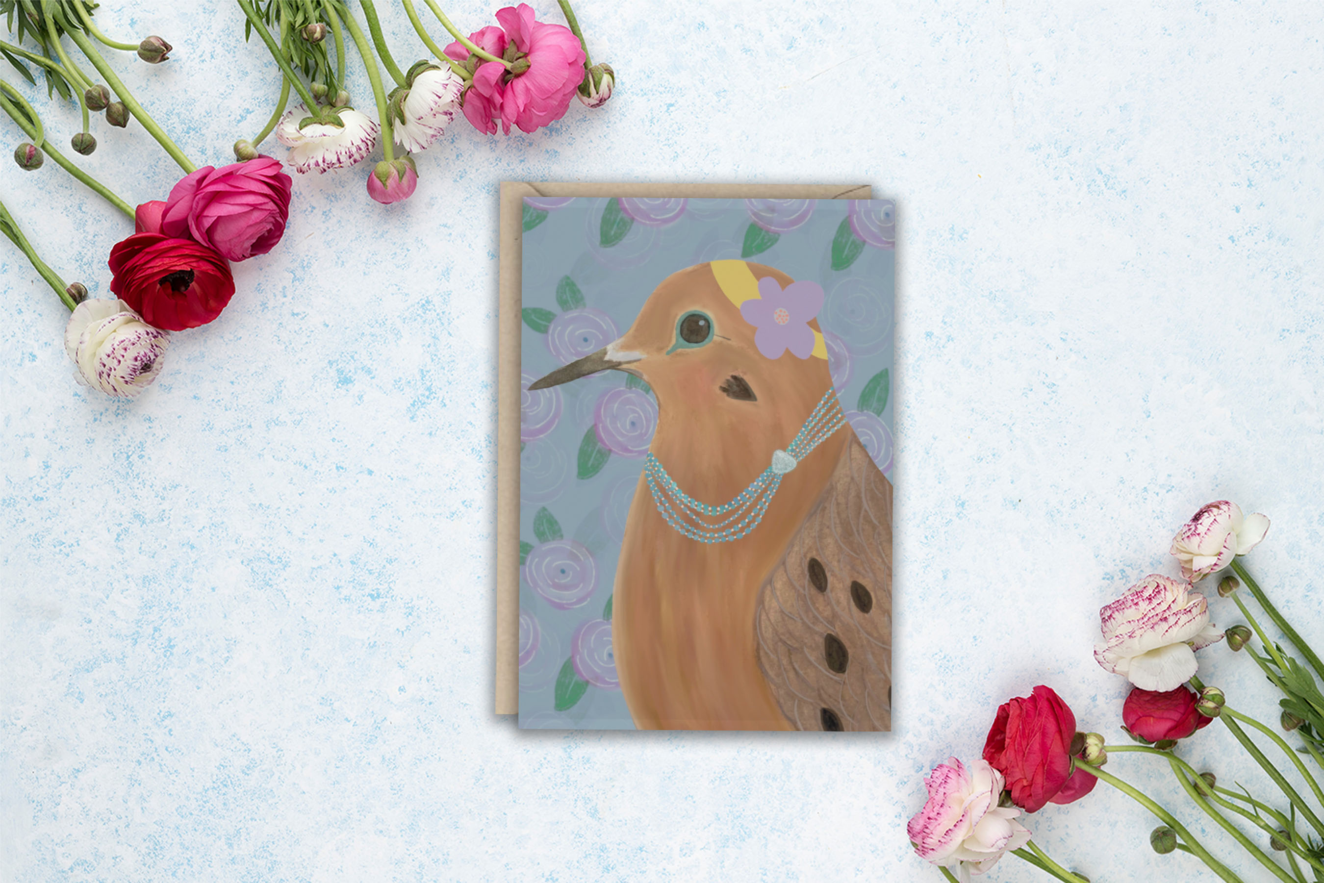 Flapper Dove Greeting Card