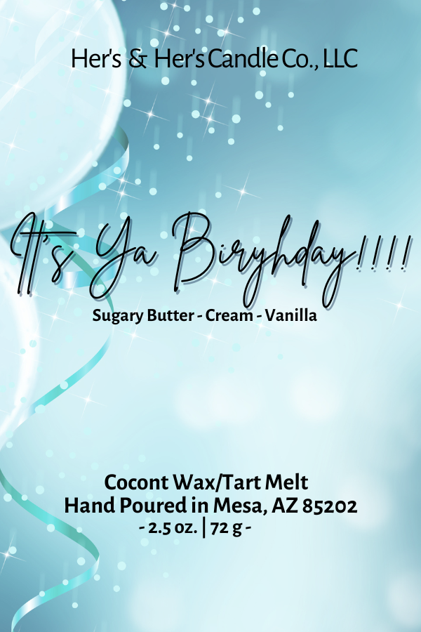 Tart / Wax Melts 2.5 oz. / 72 grams (net weight)