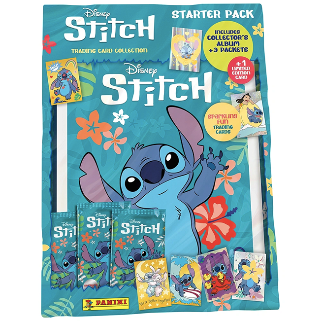 Disney Stitch Trading Card Collection – Official Starter Pack (Factory Sealed)