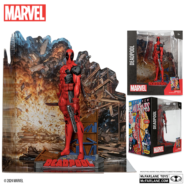 McFarlane Toys - Marvel Collection PVC Statue 1:10 Deadpool (The Mutants #98)