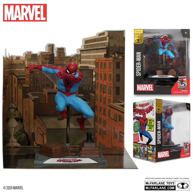 McFarlane Toys - Marvel Collection PVC Statue 1:10 Spider-Man (The Amazing Spider-Man #38) (Gold Label) 