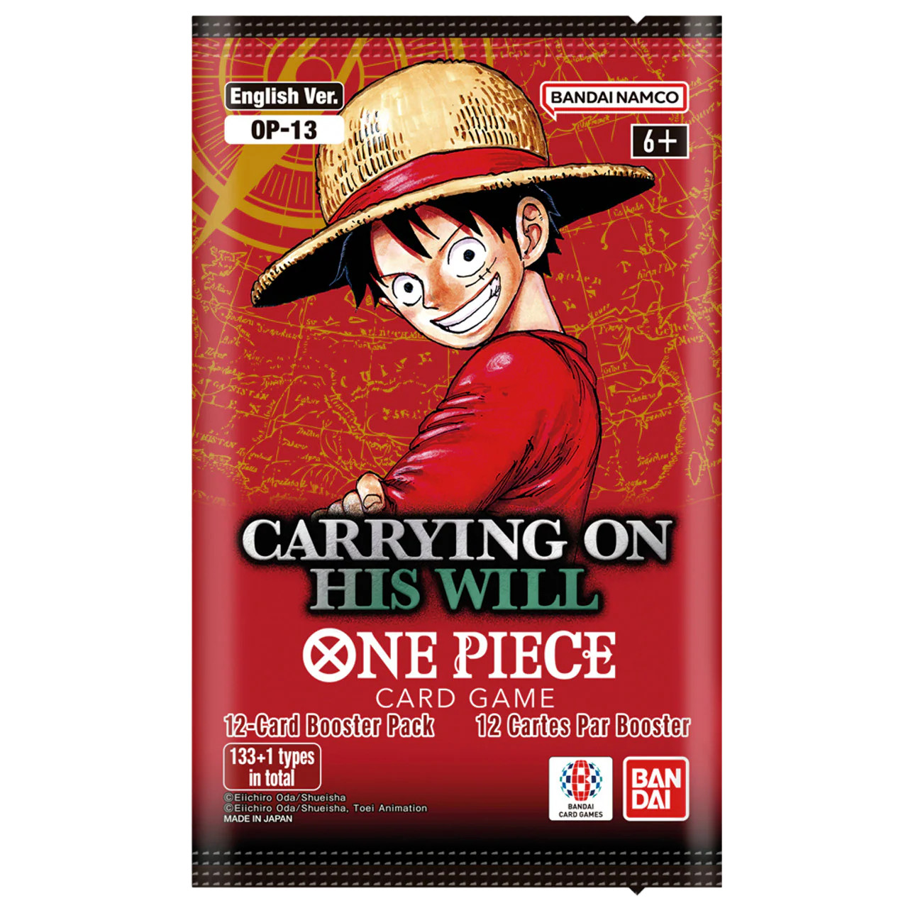 Bandai: One Piece, (OP13) Carrying On His Will (2025) – Booster Pack