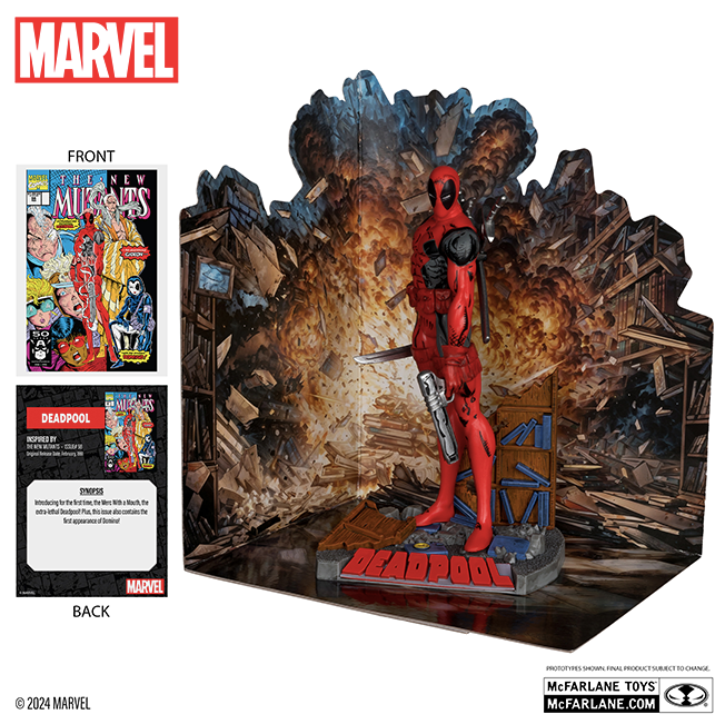 McFarlane Toys - Marvel Collection PVC Statue 1:10 Deadpool (The Mutants #98)