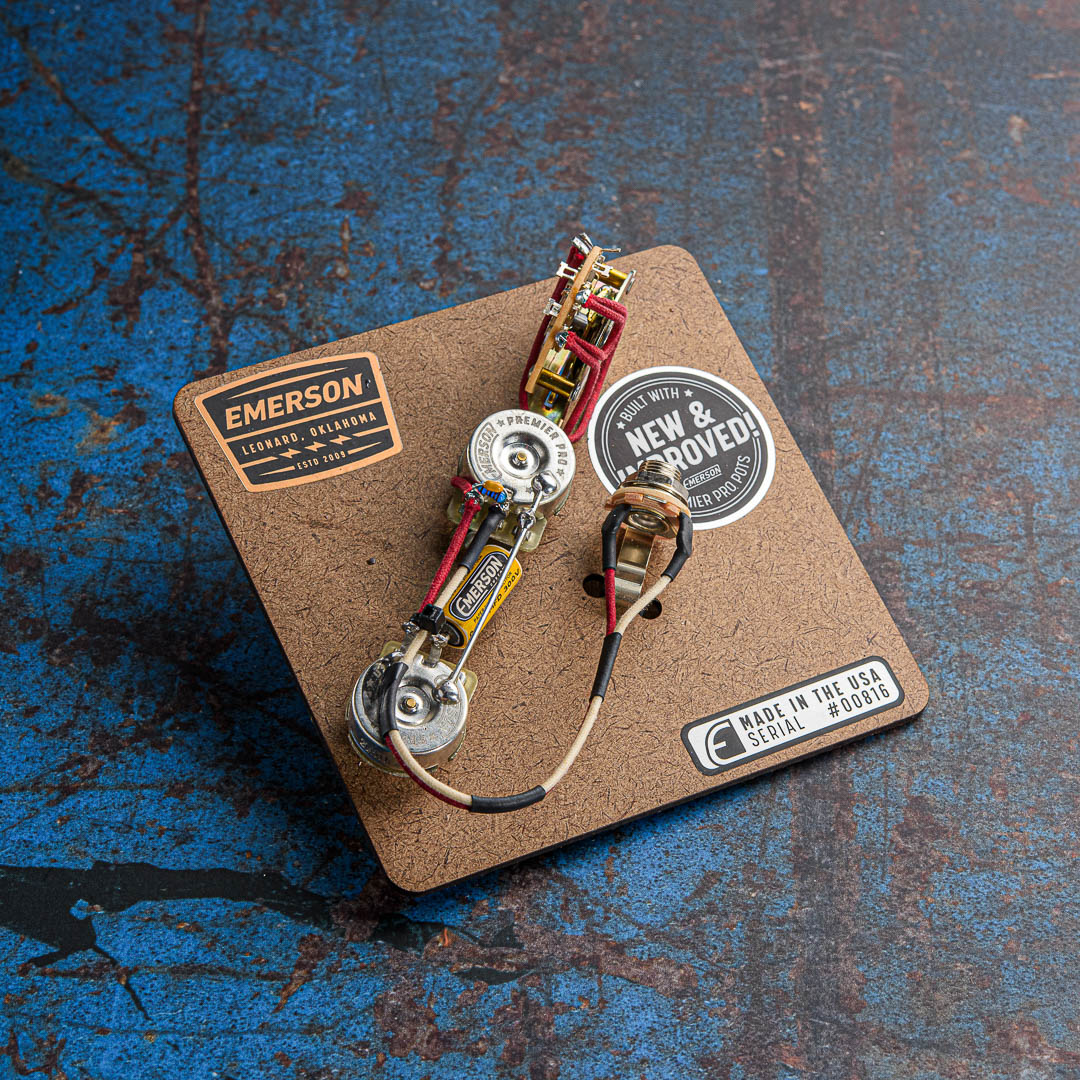 EMERSON CUSTOM 3-WAY TELECASTER PREWIRED KIT - PREMIER PRO (500k-Ohm Pots)