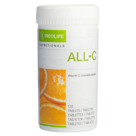„All C“, vitamino C maisto papildas, kramtomosios tabletės
