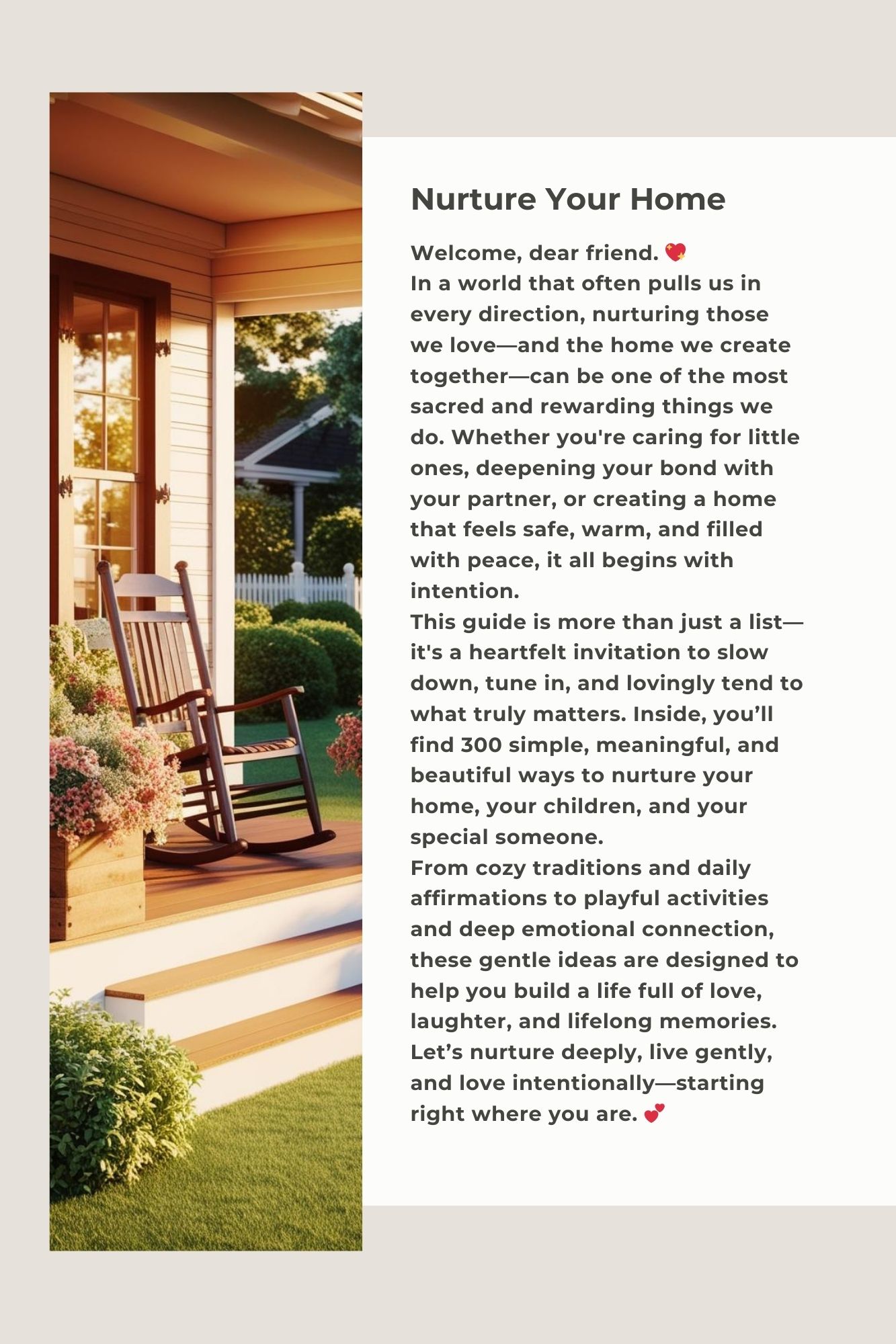 300 Ways to Nurture Your Home - Digital and Ready to Print