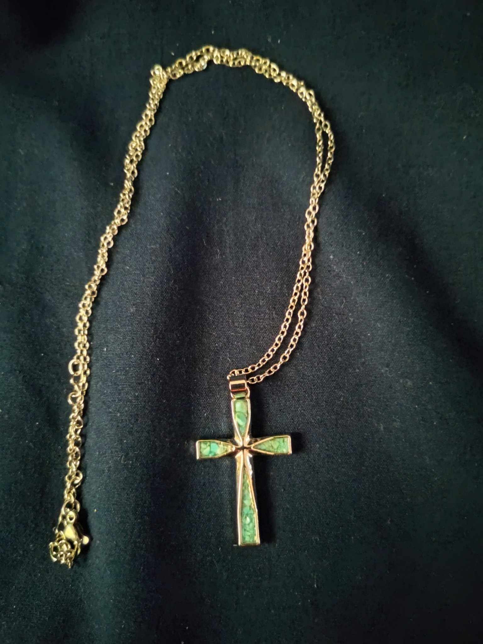 Turquoise Cross Necklace