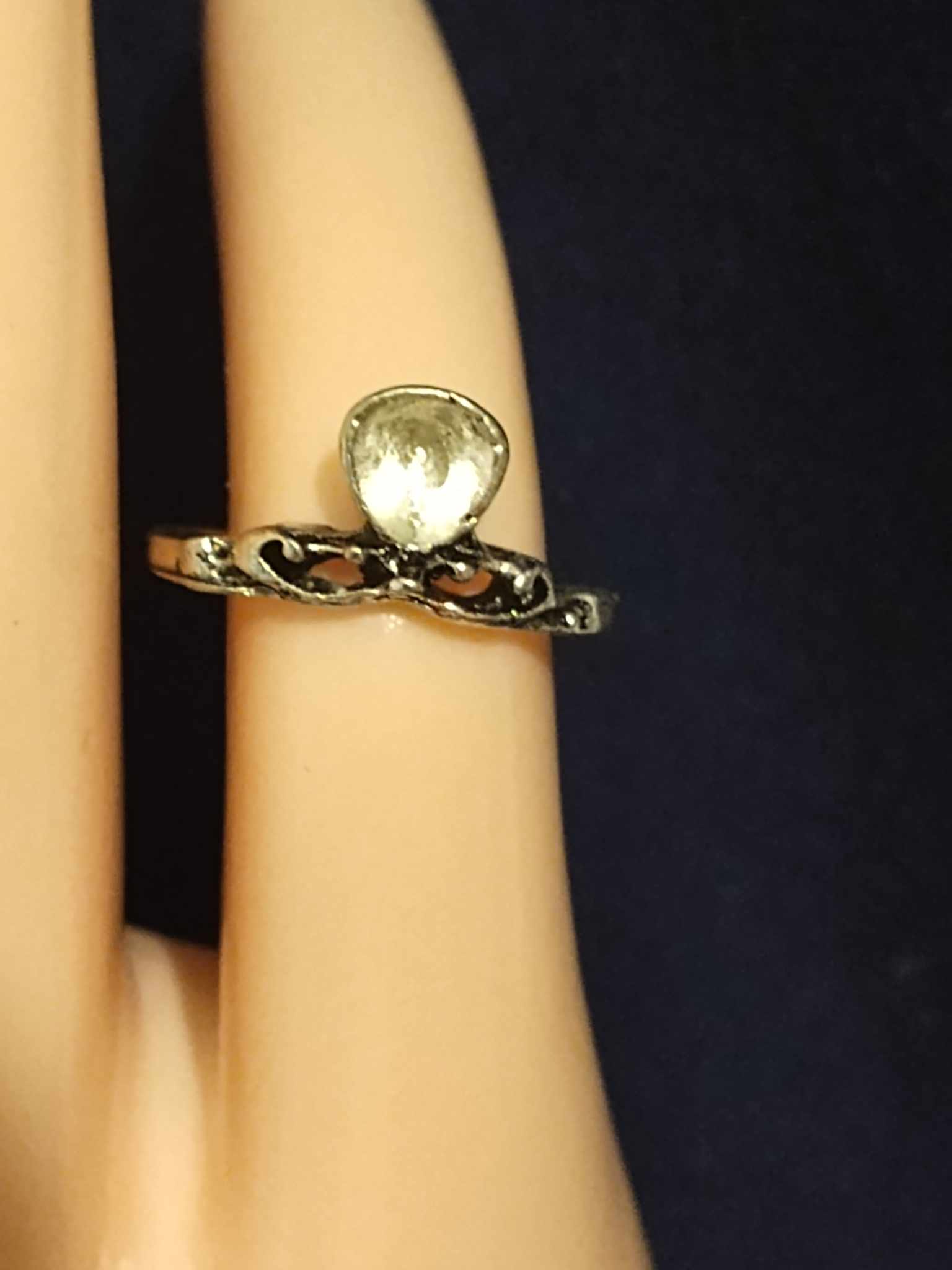 Elegant Clear Stone Ring