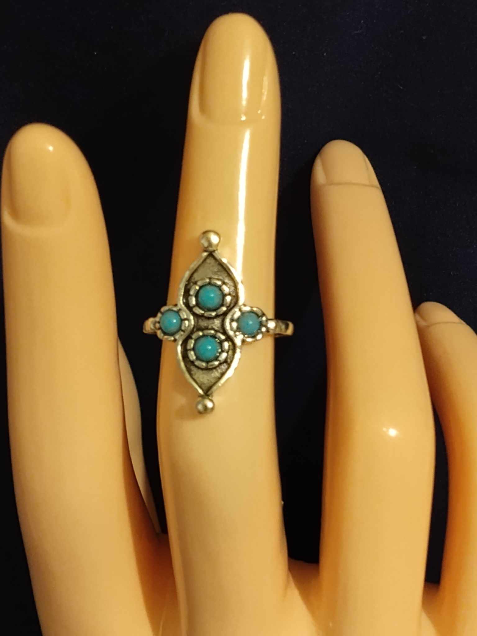 Gorgeous Turquoise Stones Ring