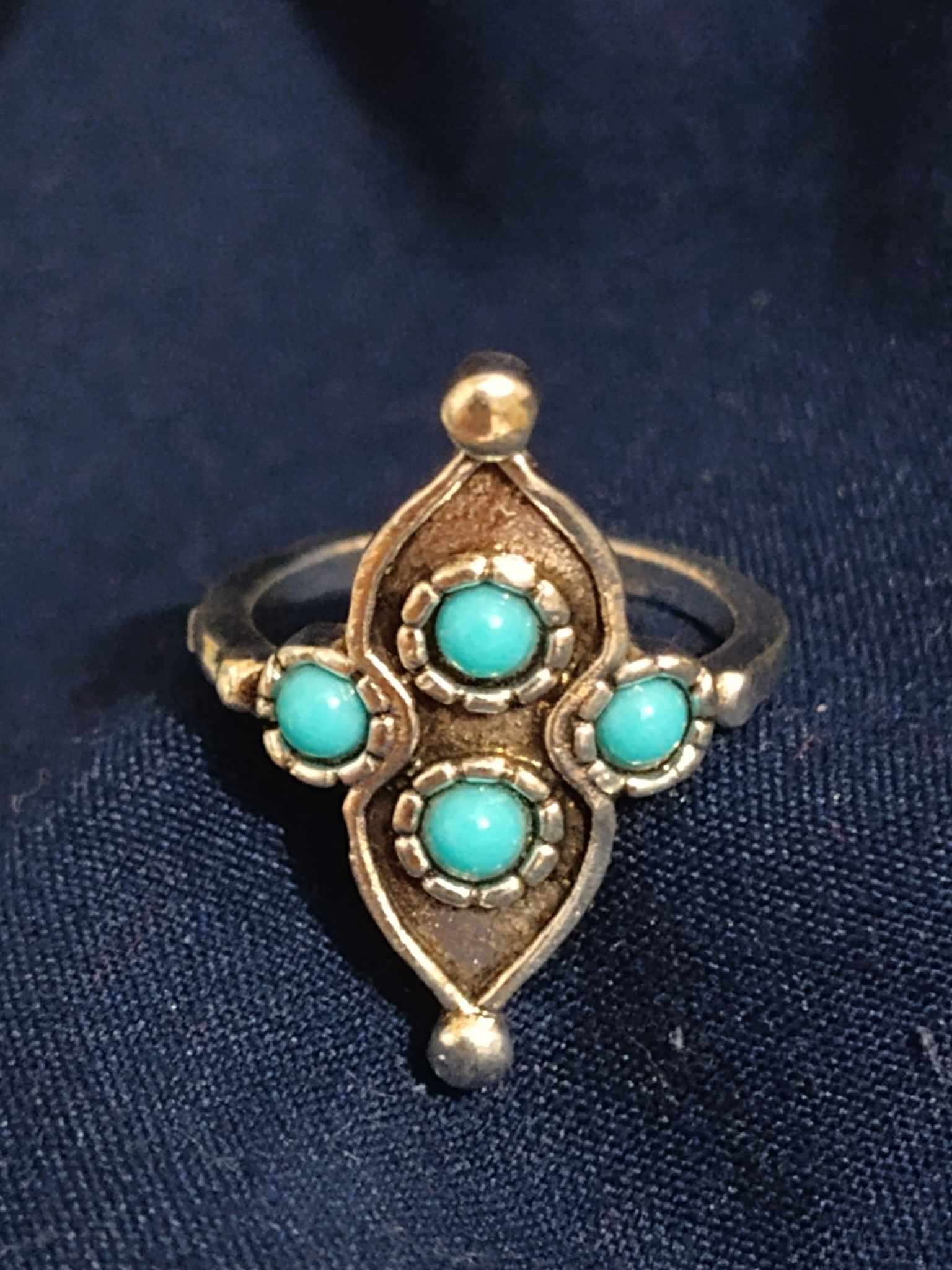Gorgeous Turquoise Stones Ring