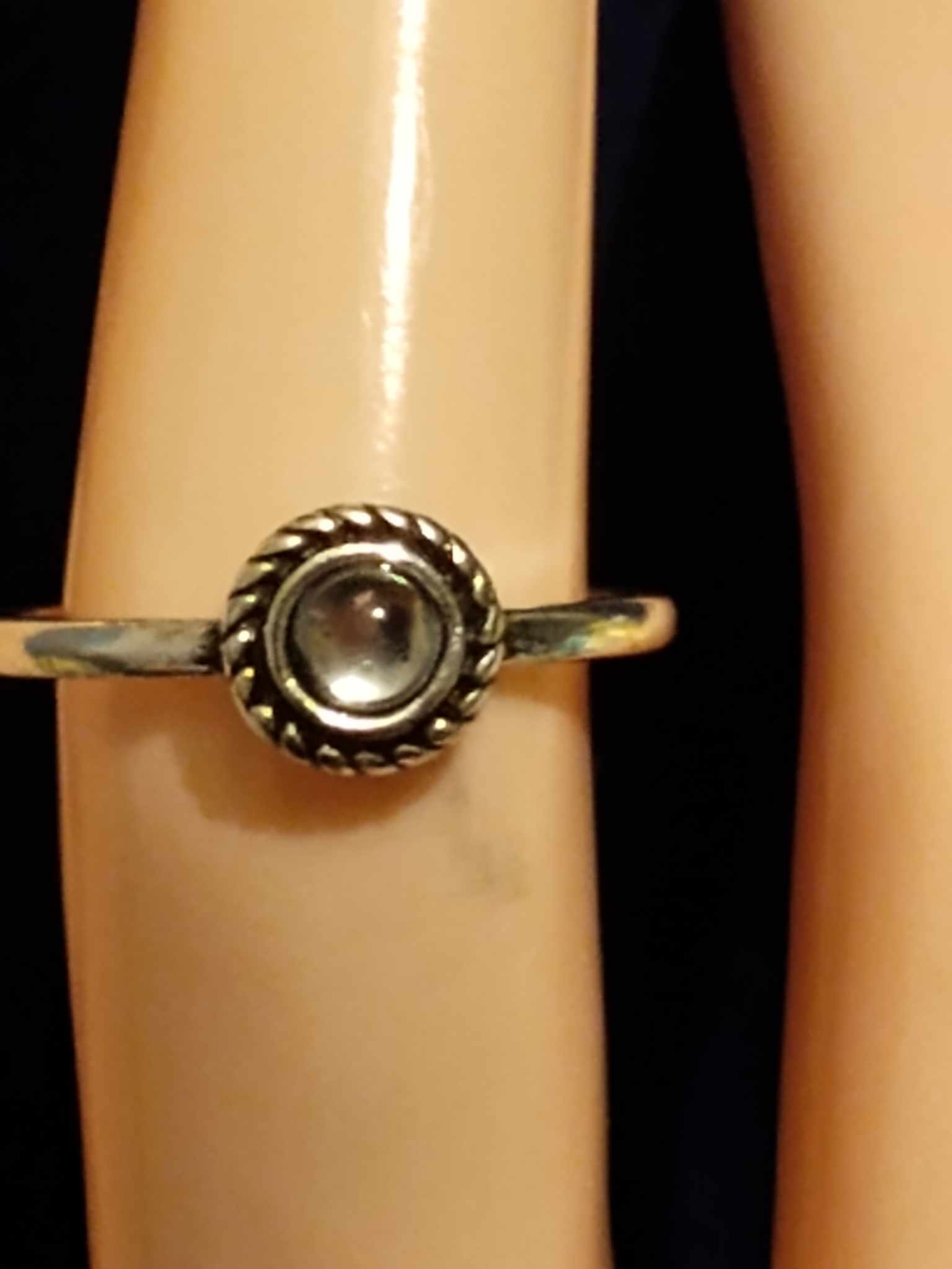 Silver Ring with Gemstone