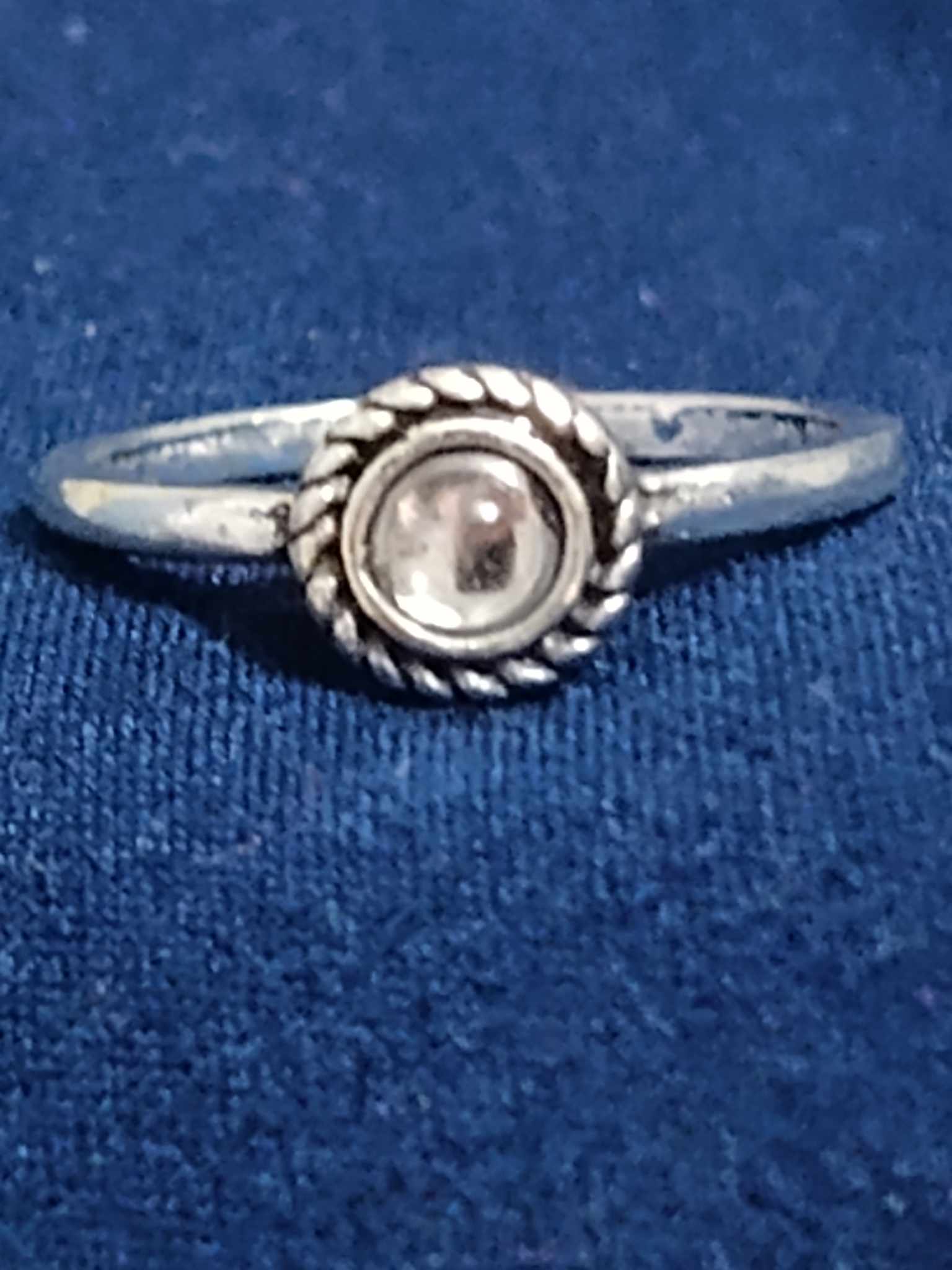 Silver Ring with Gemstone