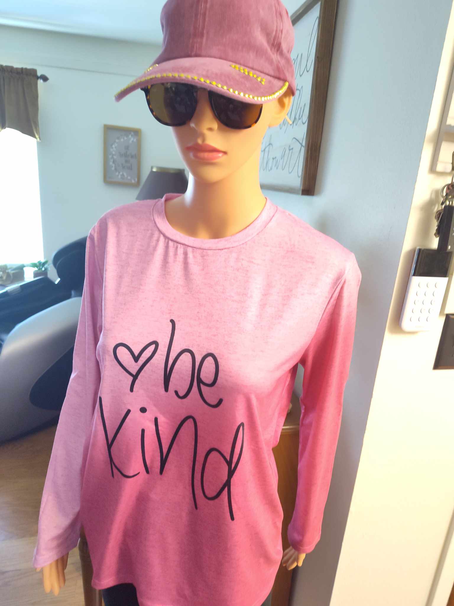 Pink 'Be Kind' Long Sleeve Shirt