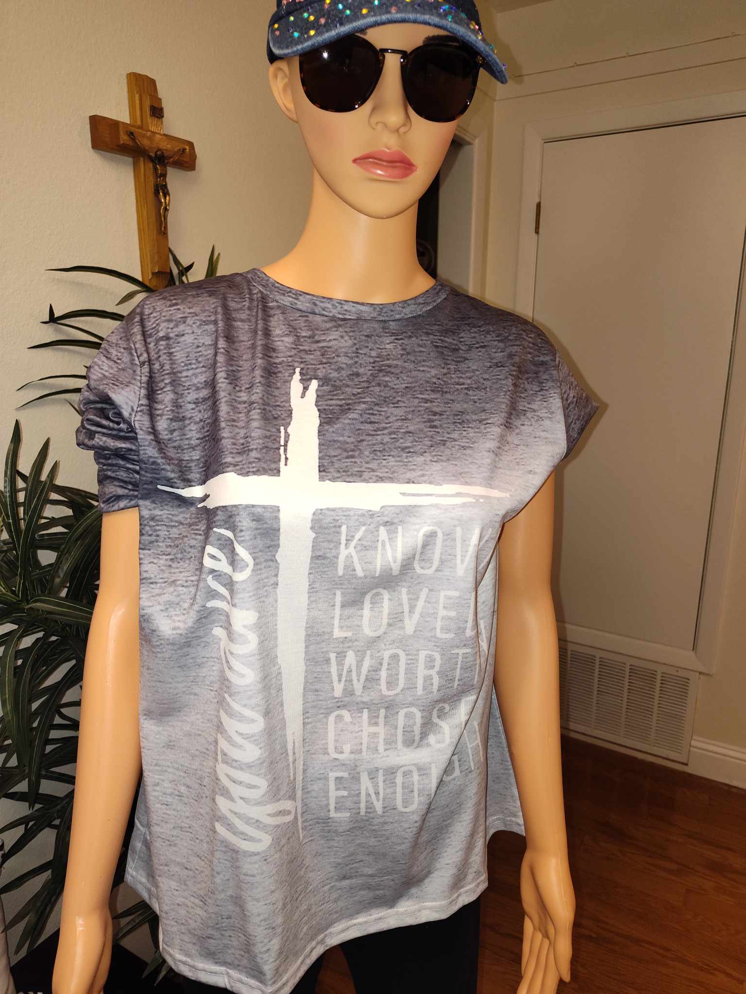 "You Are" Gray Inspirational Long Sleeve Shirt