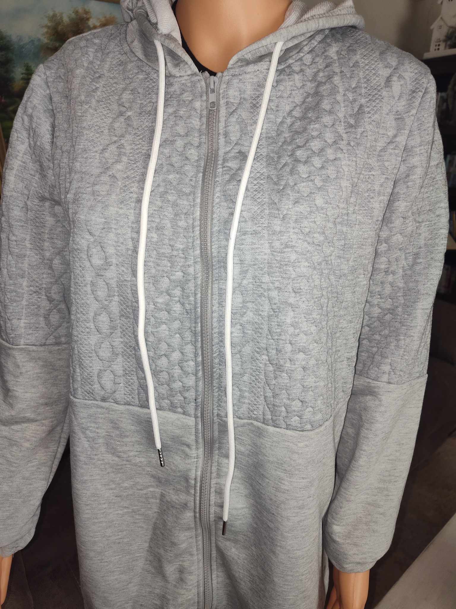 Gray Full Zip Hoodie 