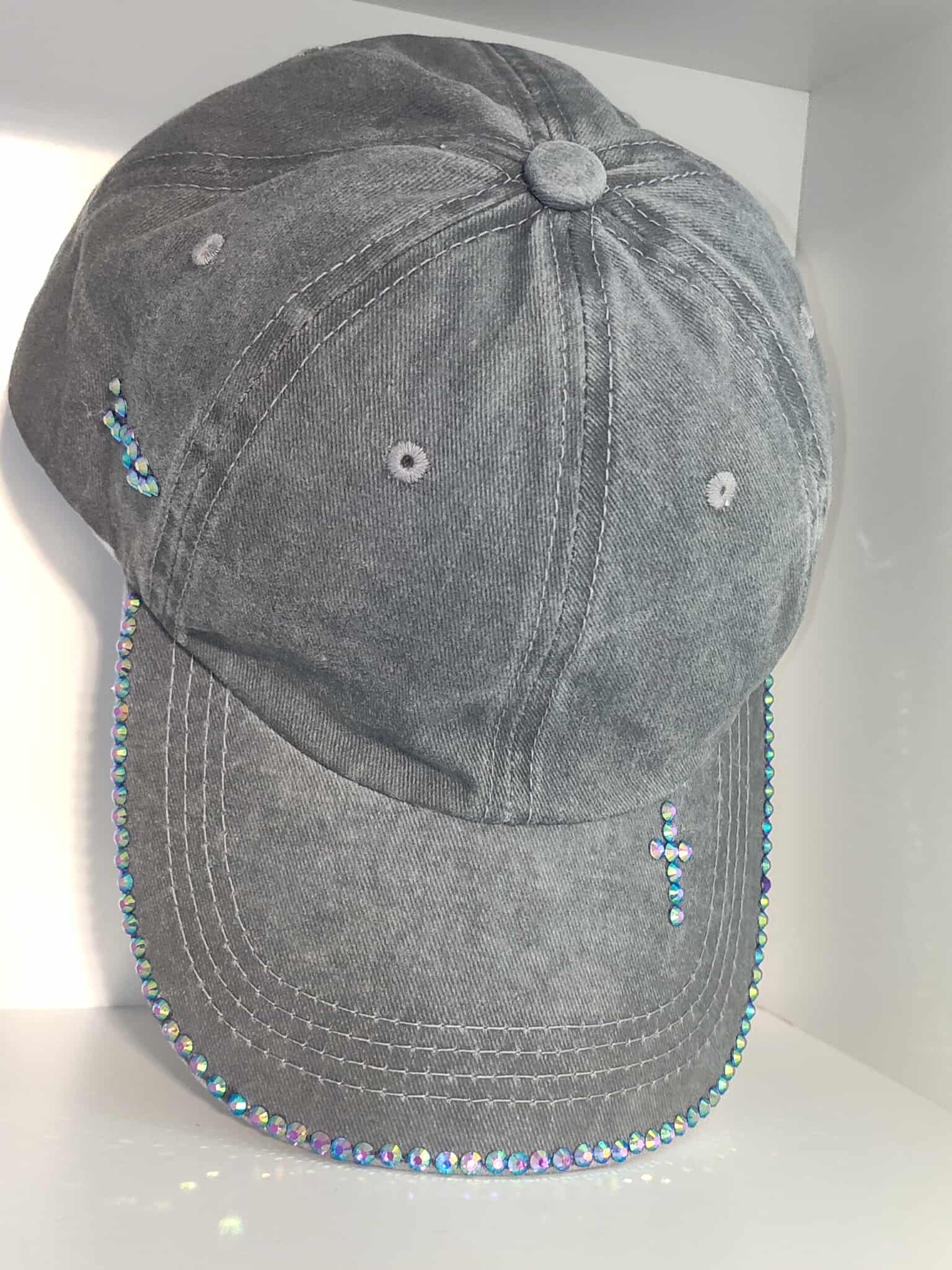 Gray Adjustable Baseball Cap