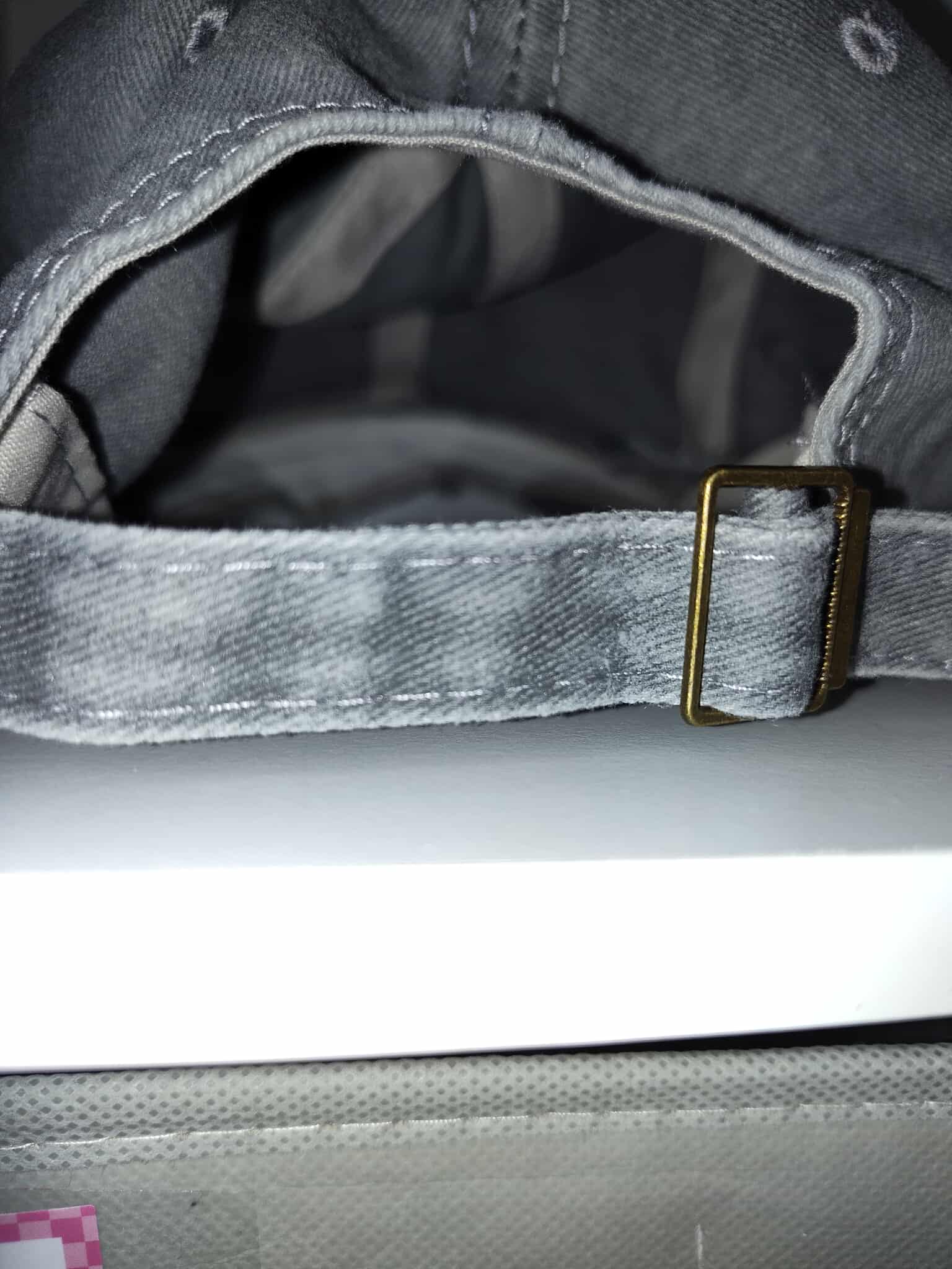 Gray Adjustable Baseball Cap