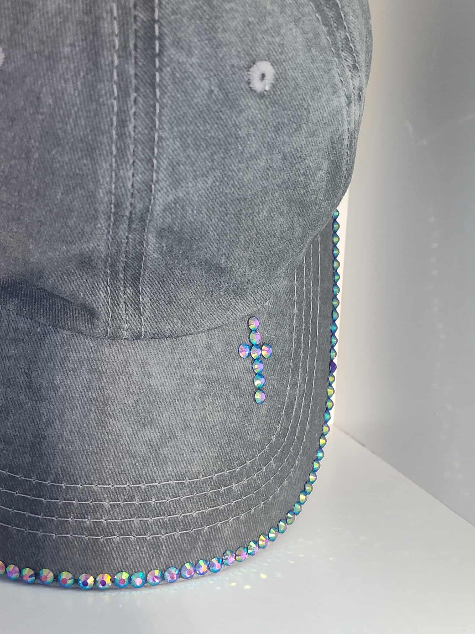 Gray Adjustable Baseball Cap