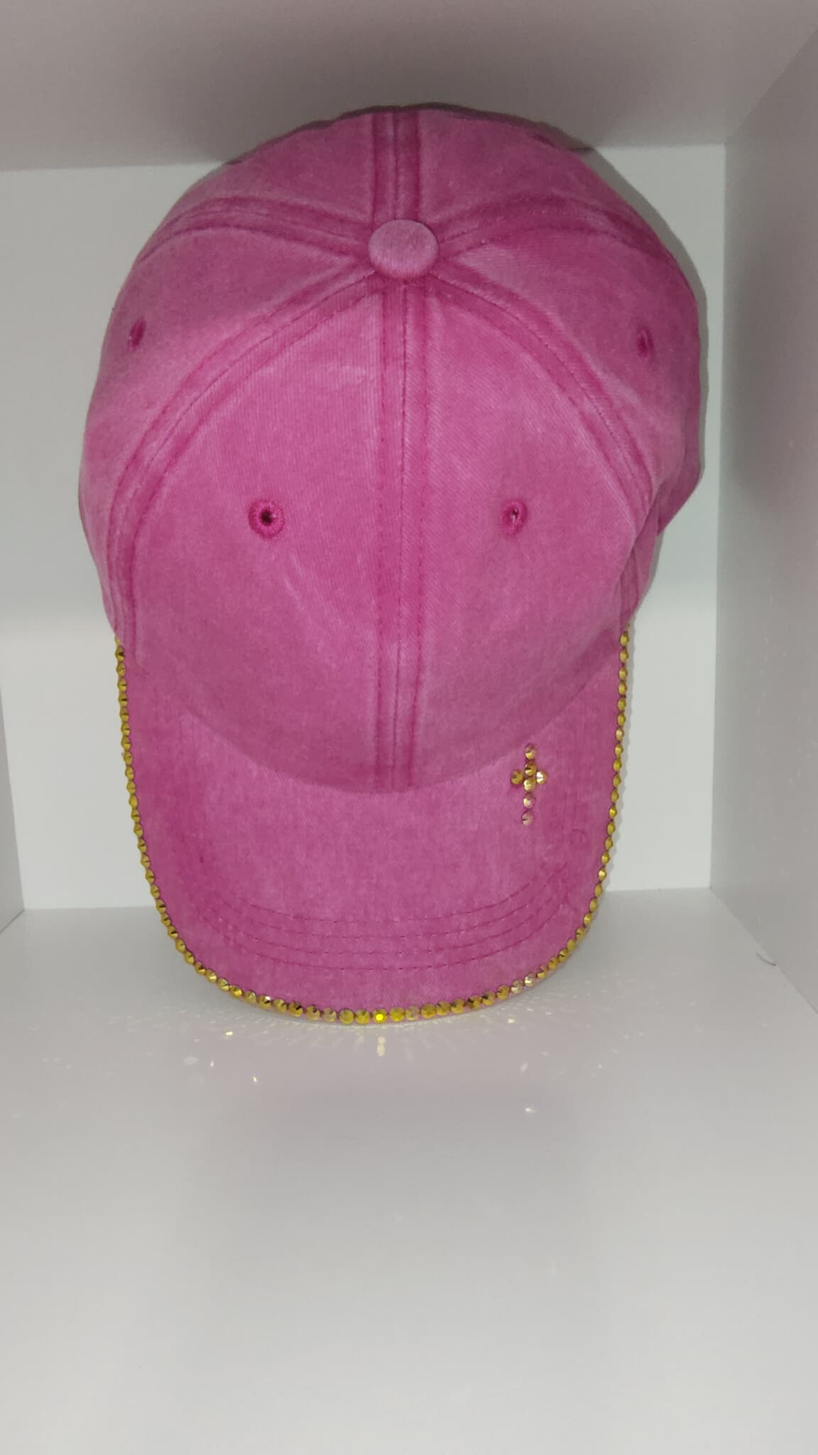 Pink Suede Baseball Cap **