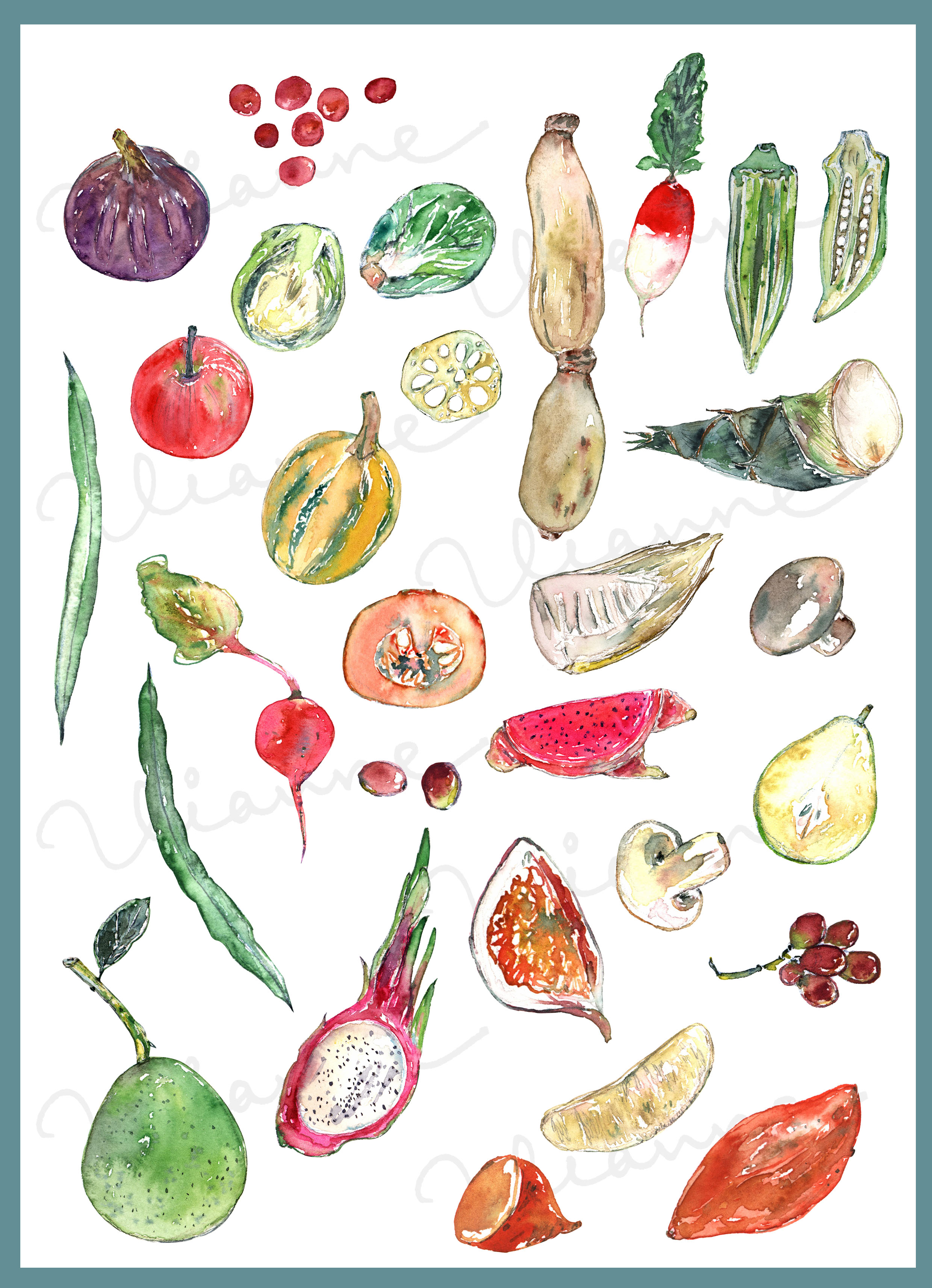 Fall Farmer's Market Digital Clipart