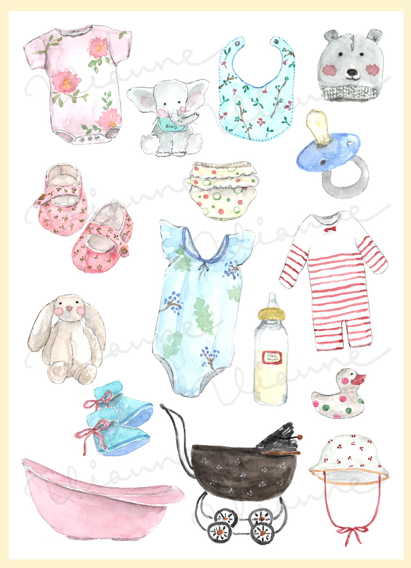 Baby Shower Digital Clipart