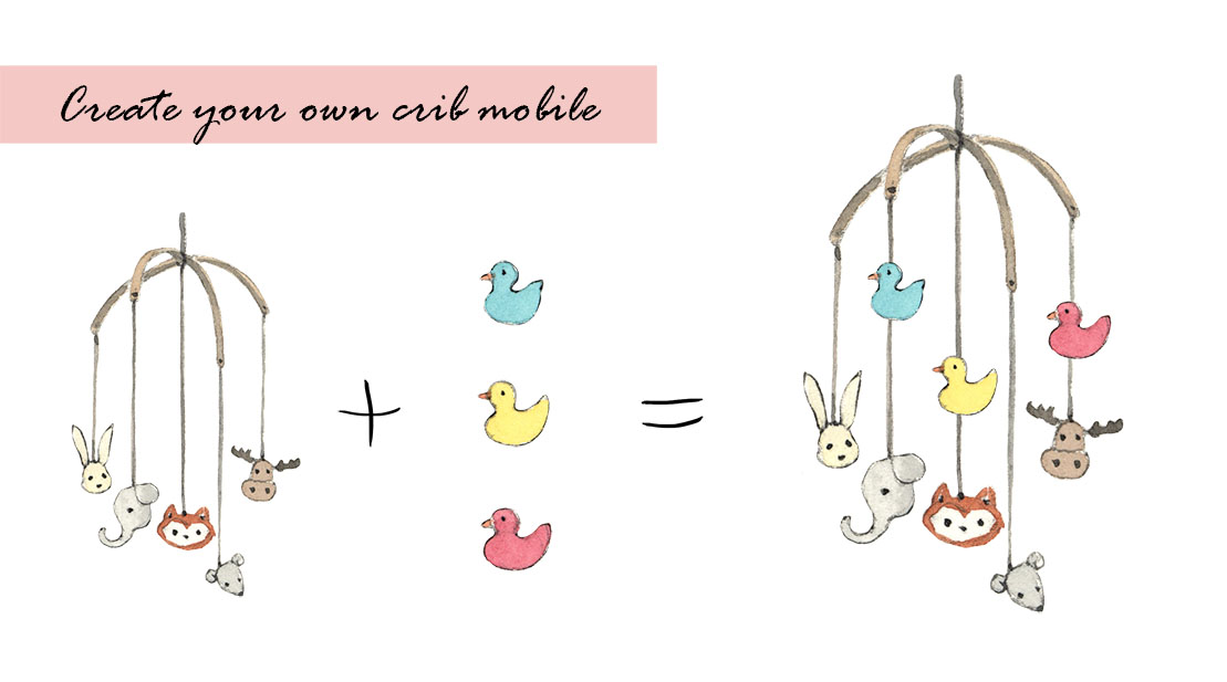 Baby Sleep Digital Clipart
