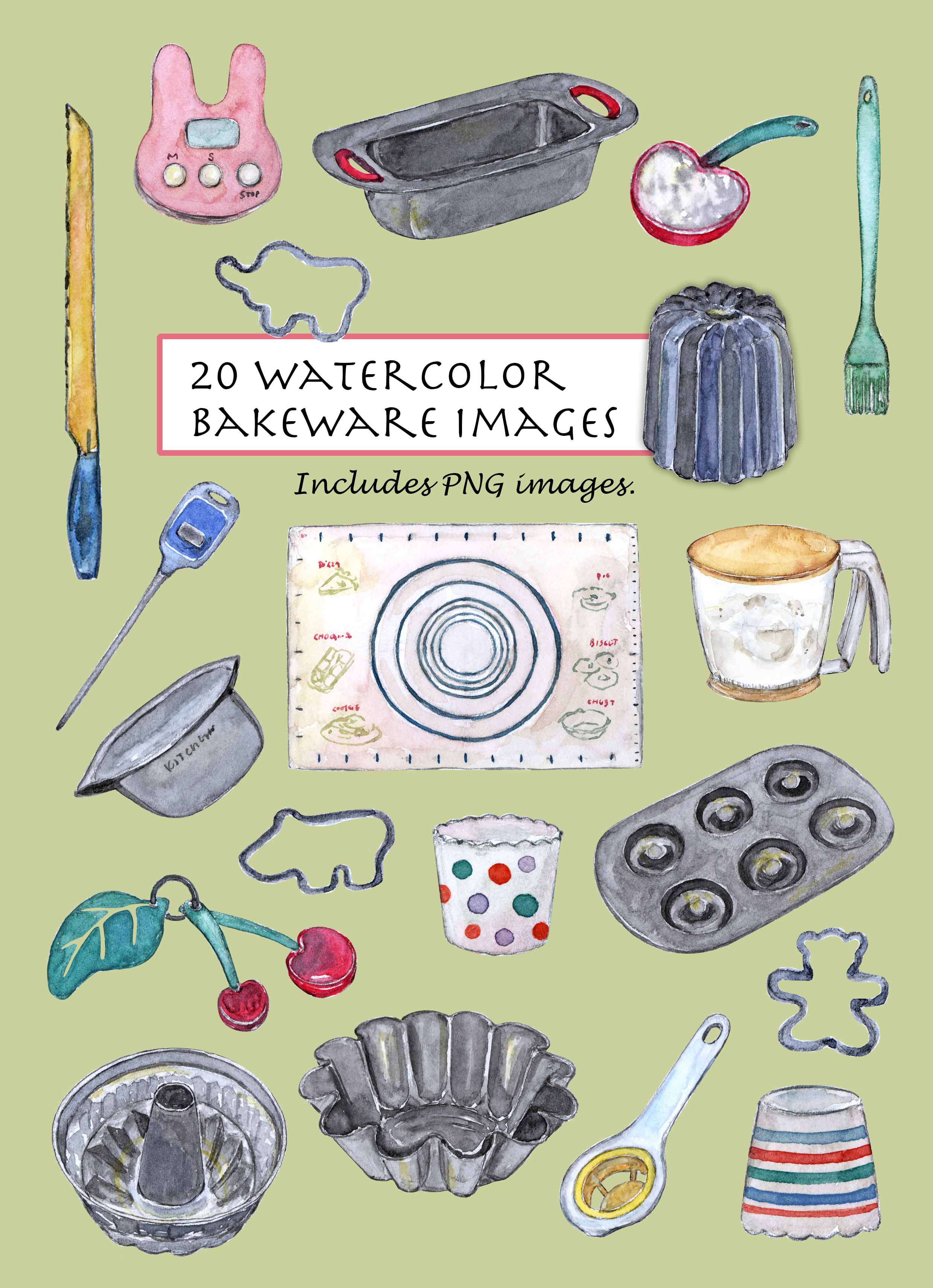 Bakeware Digital Clipart