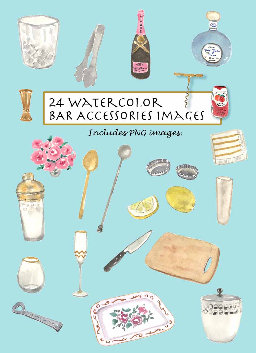 Bar Accessories Digital Clipart