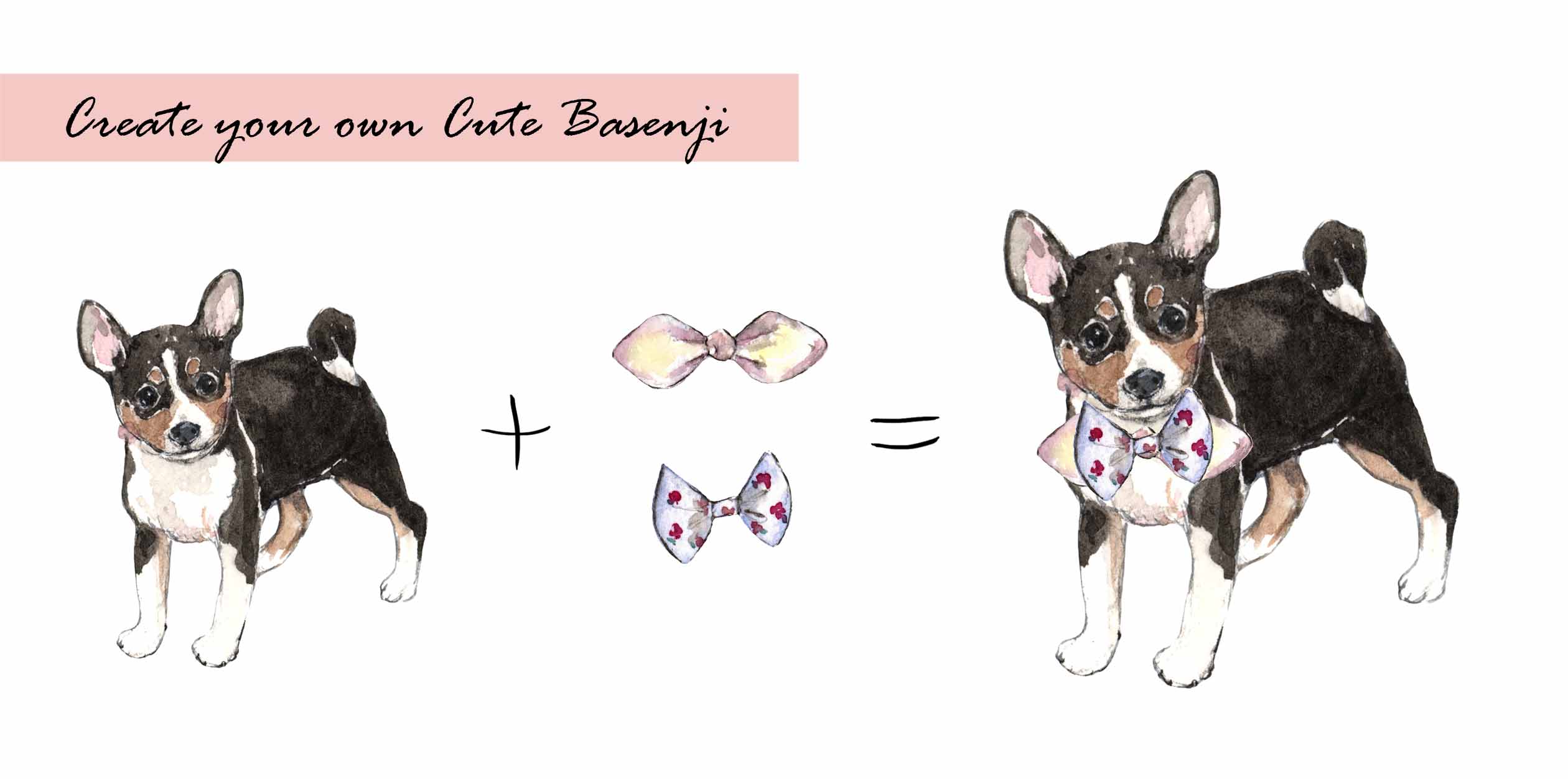 Basenji Digital Clipart