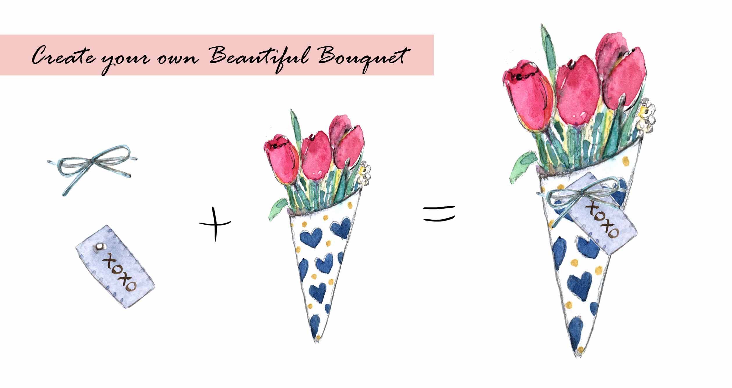 Bouquet Digital Clipart