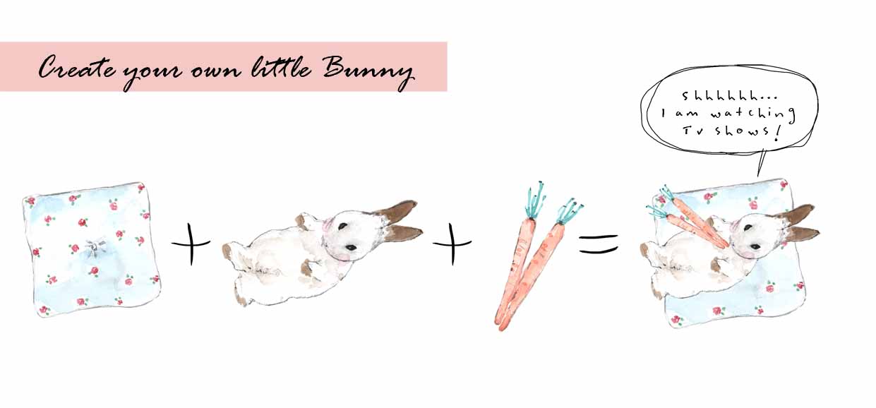 Cute Bunny Digital Clipart