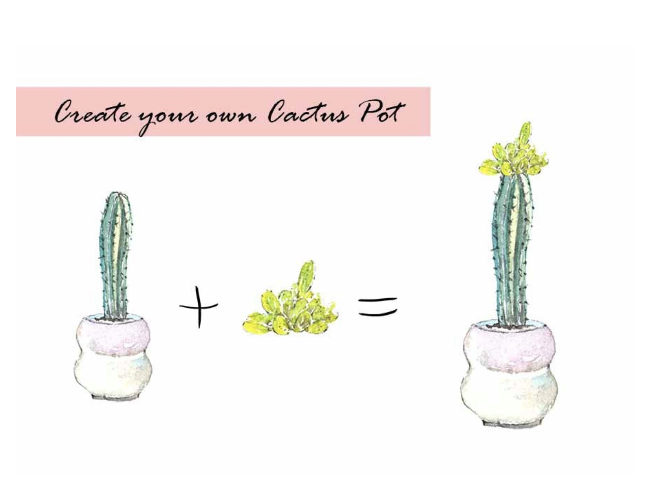 Watercolor Cactus Clipart
