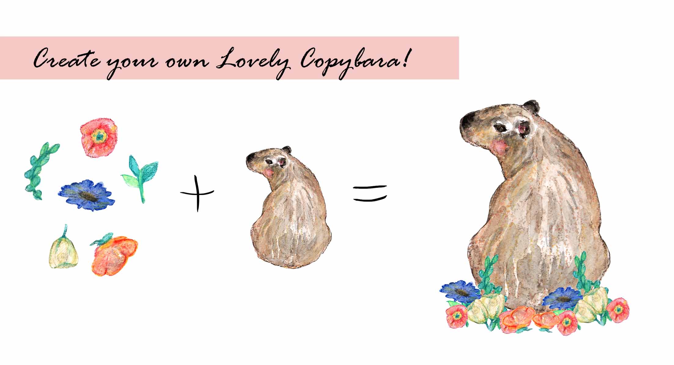 Capybara Clipart