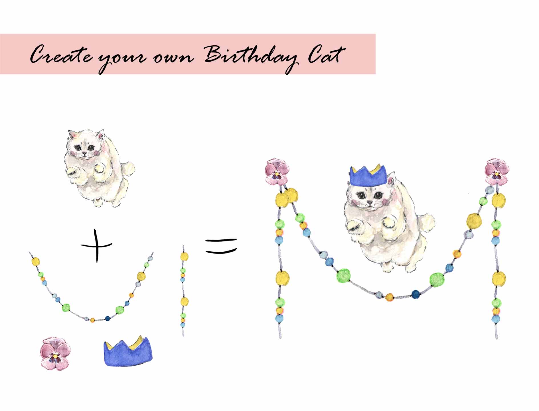 Birthday Cat Clipart