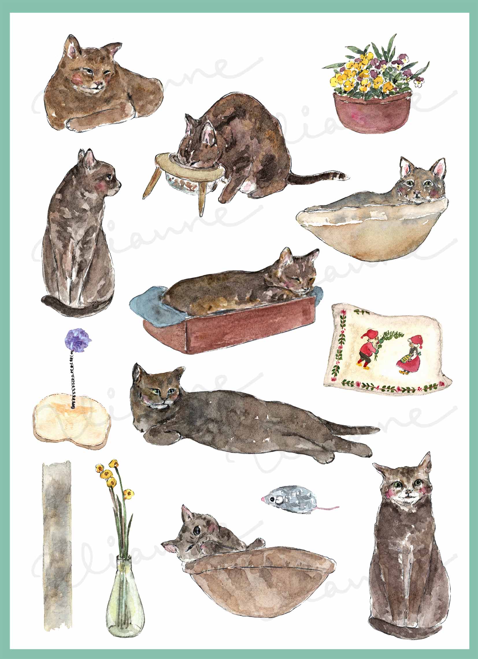 Cat's Life Clipart