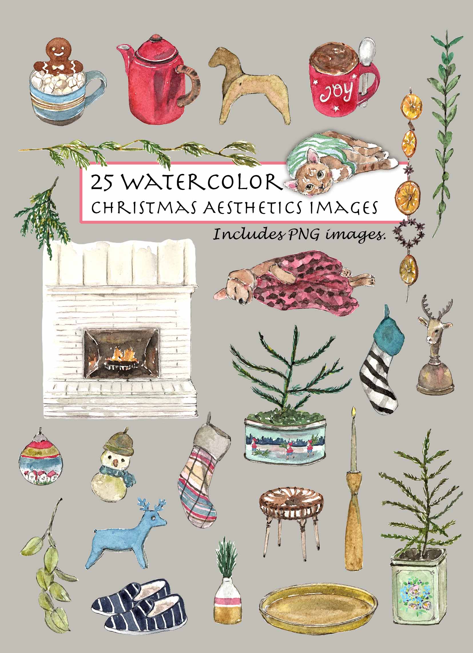 Christmas Aesthetics Clipart