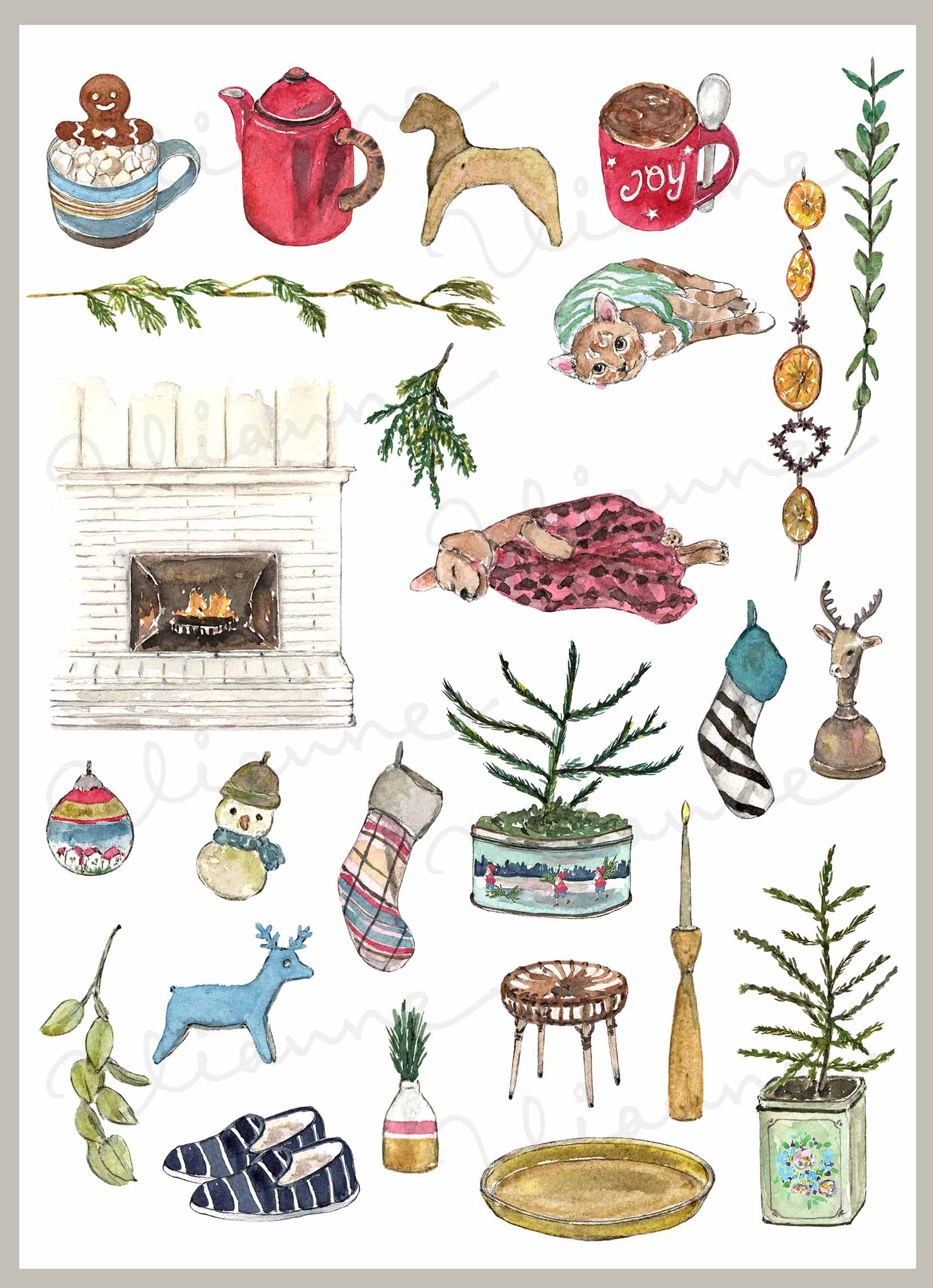 Christmas Aesthetics Clipart