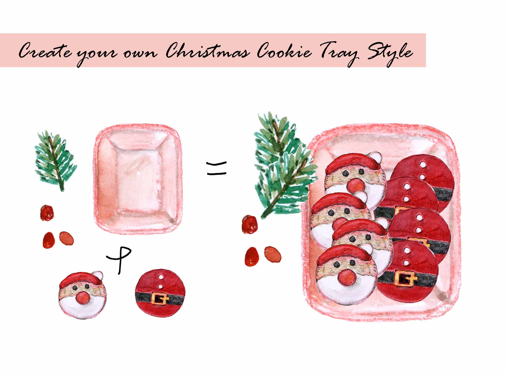 Christmas Cookie Tray Clipart