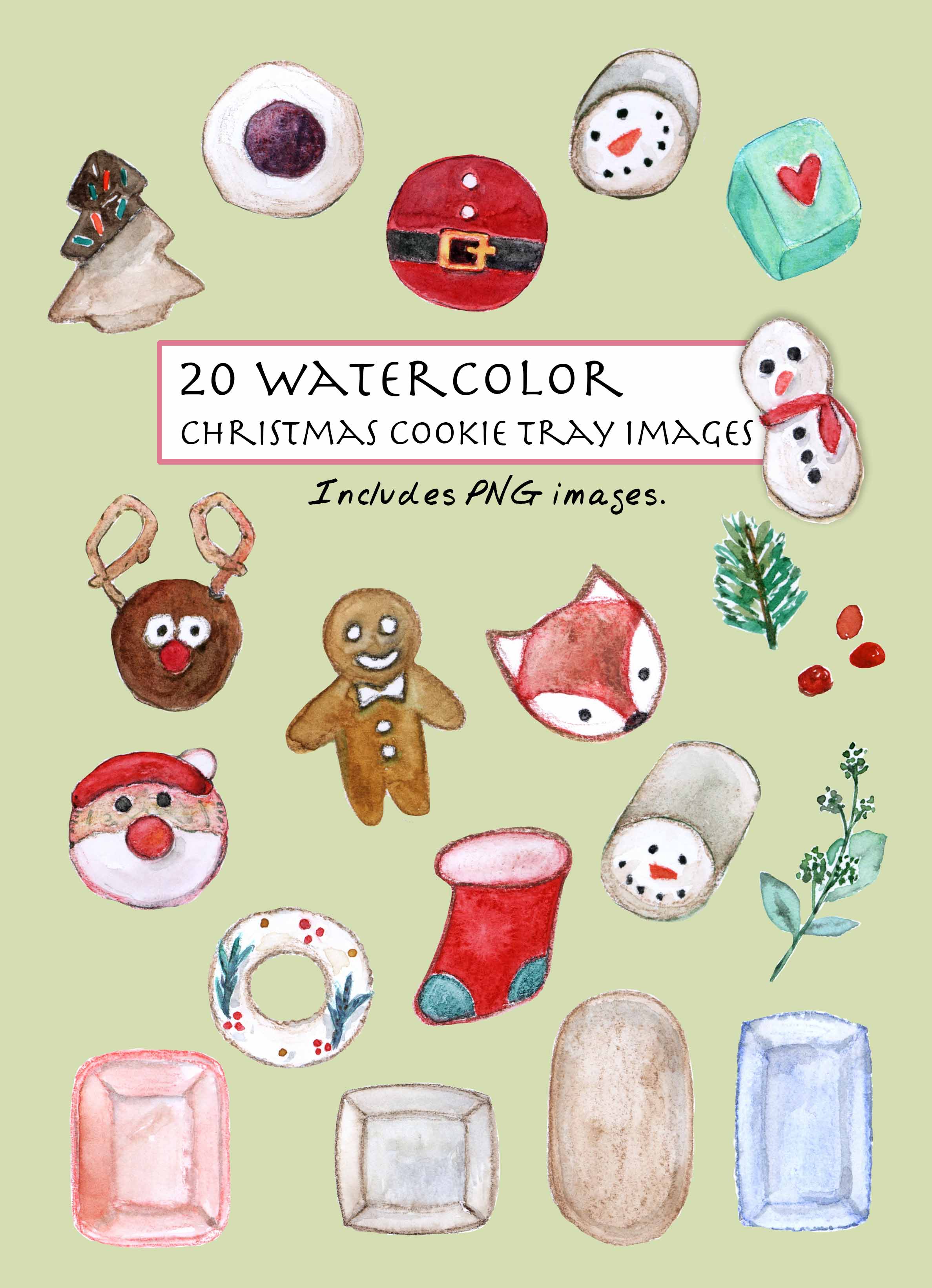 Christmas Cookie Tray Clipart