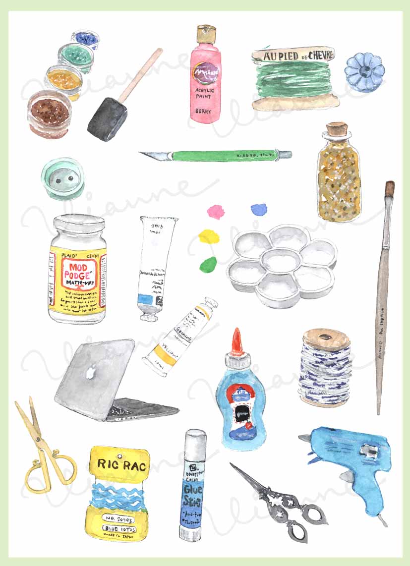Craft Supplies Clipart
