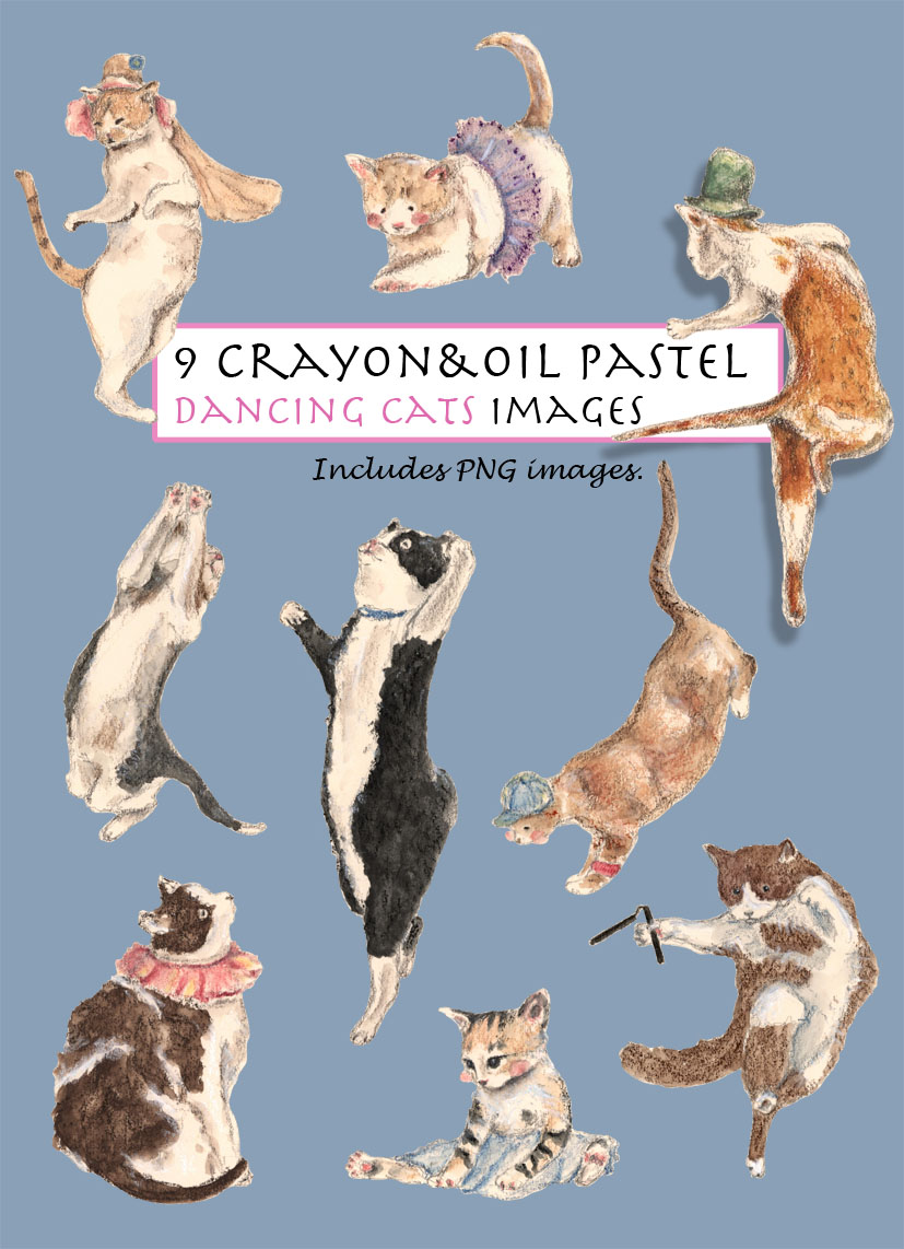 Dancing Cats Clipart
