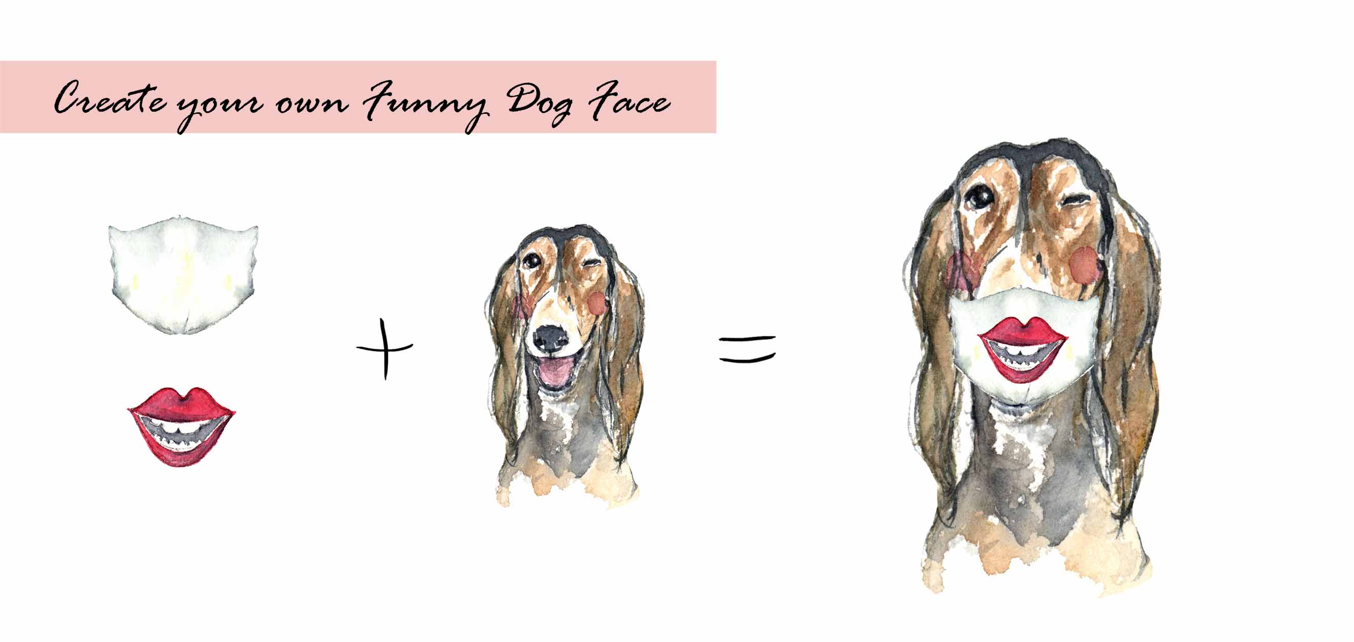 Dog Face With Mask Clipart