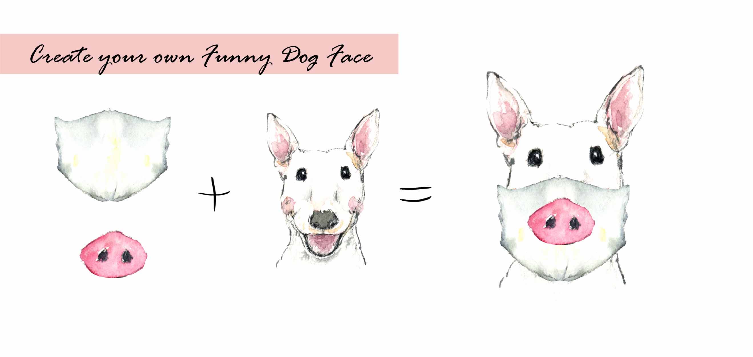 Dog Face With Mask Clipart