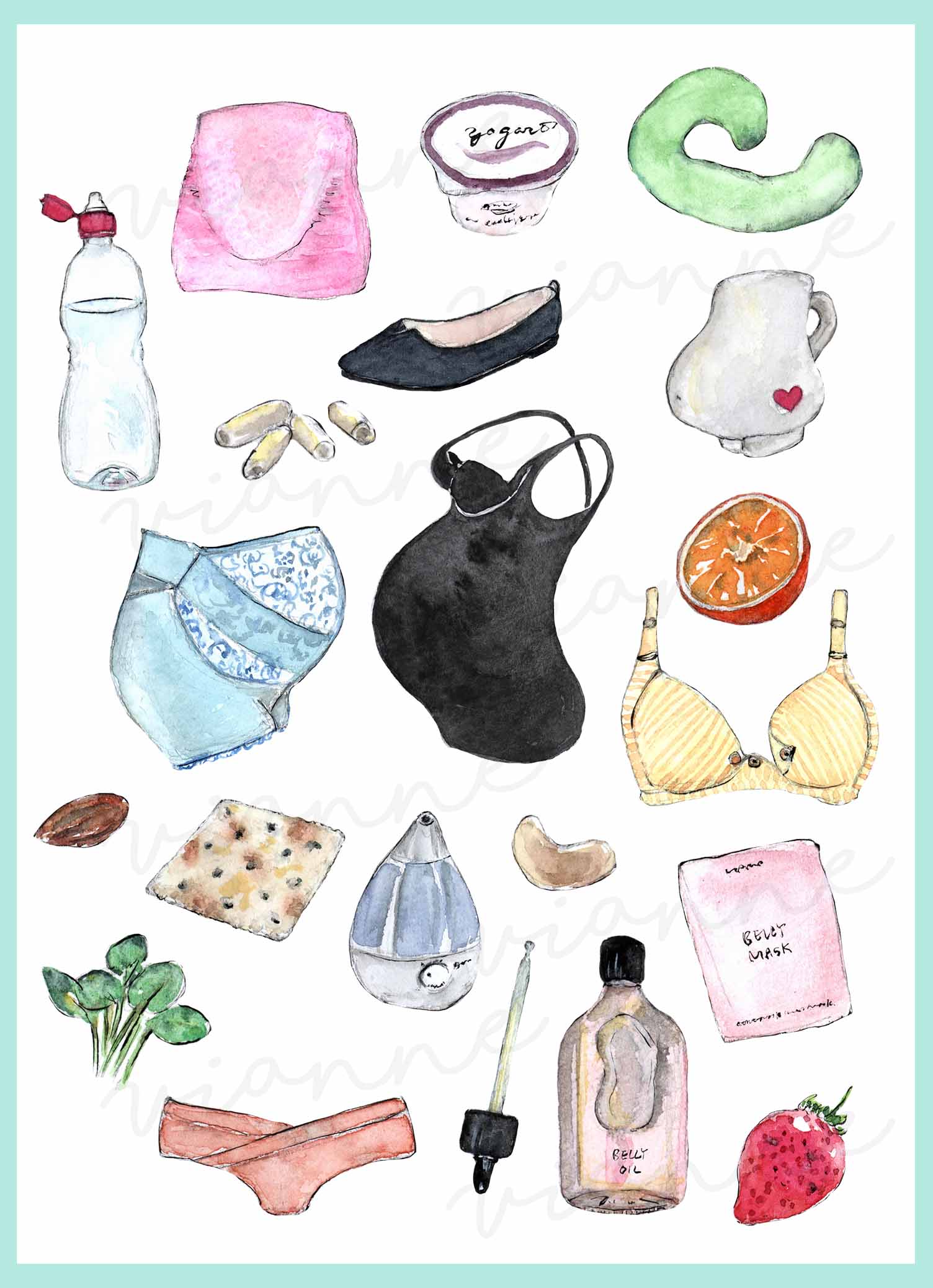 Pregnancy Must-Haves Clipart