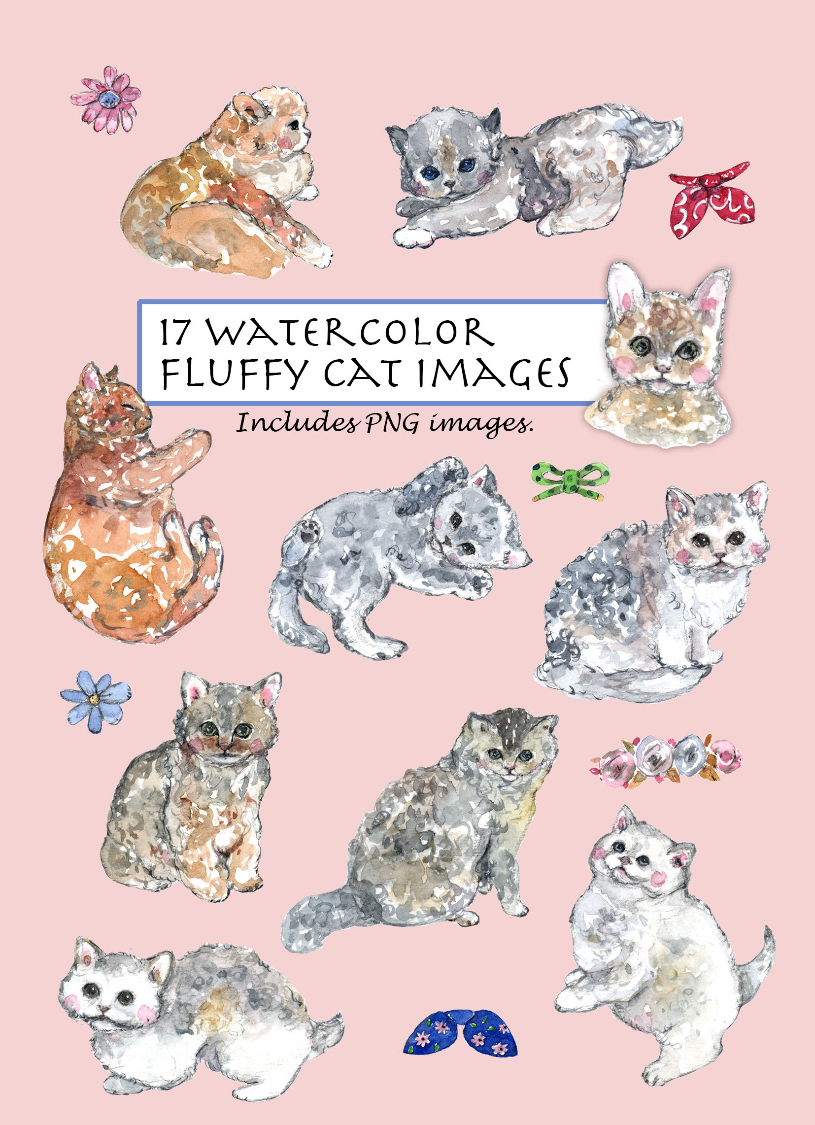 Fluffy Cat Clipart