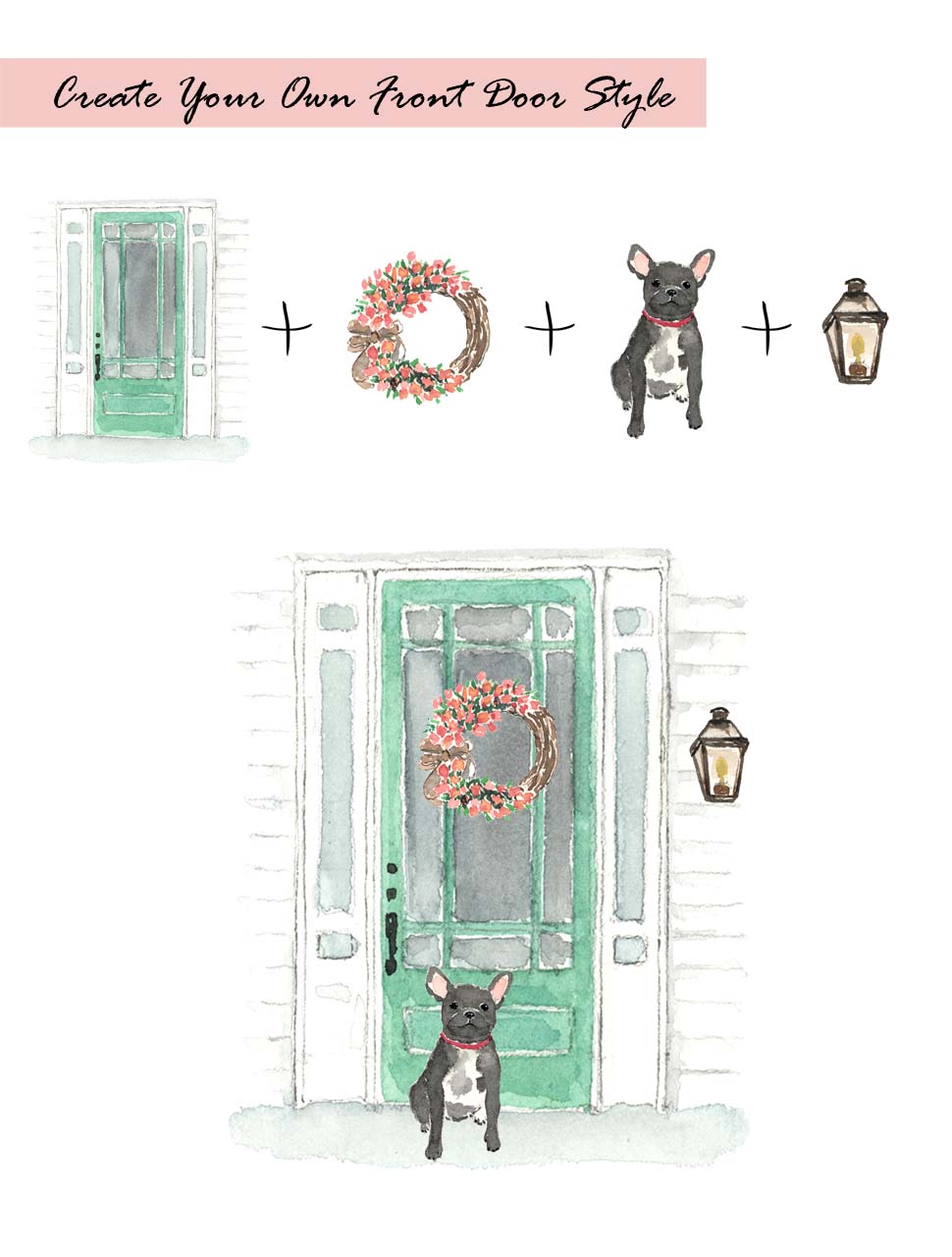Vintage Front Doors Clipart