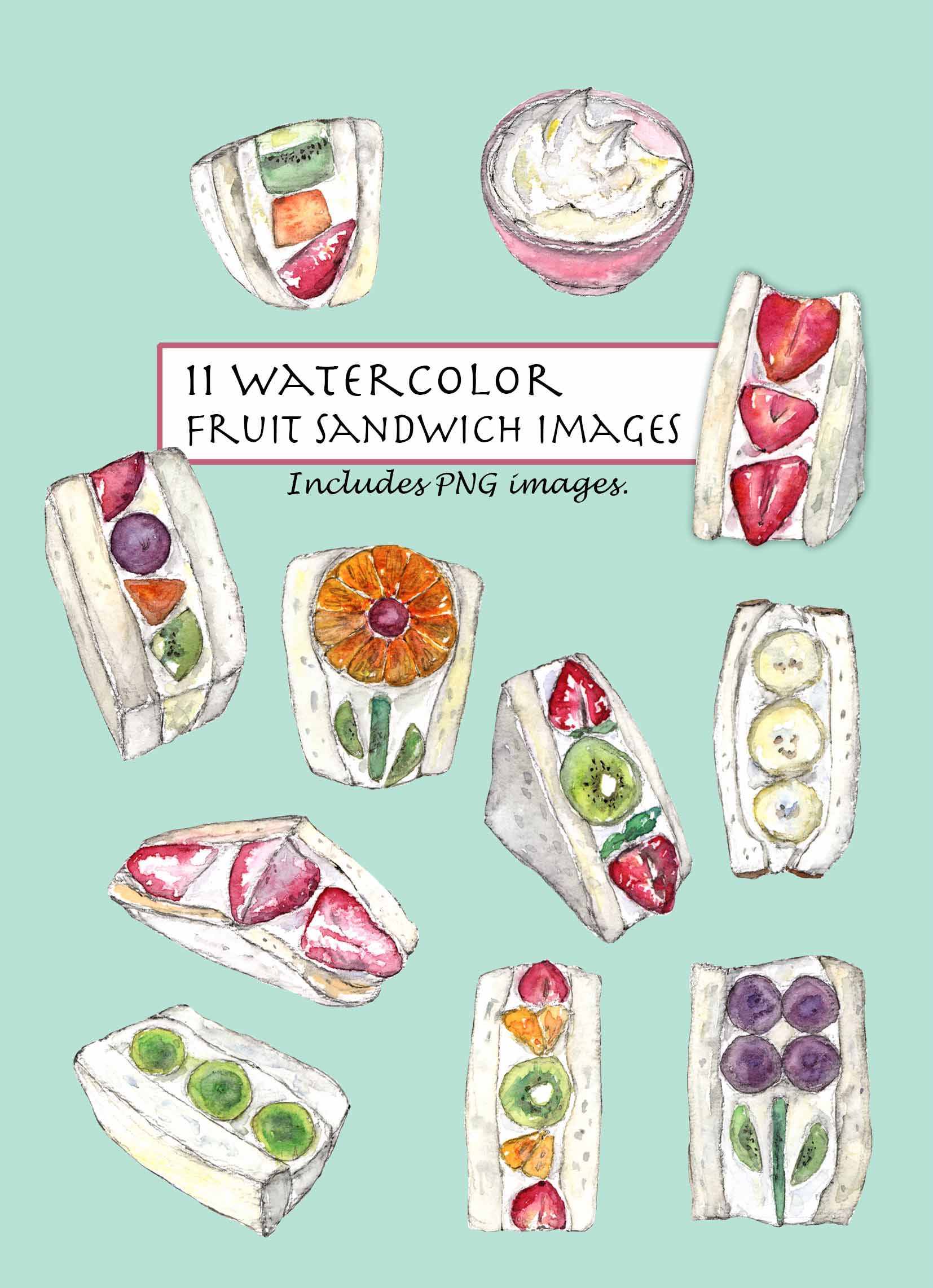 Fruit Sandwich Clipart