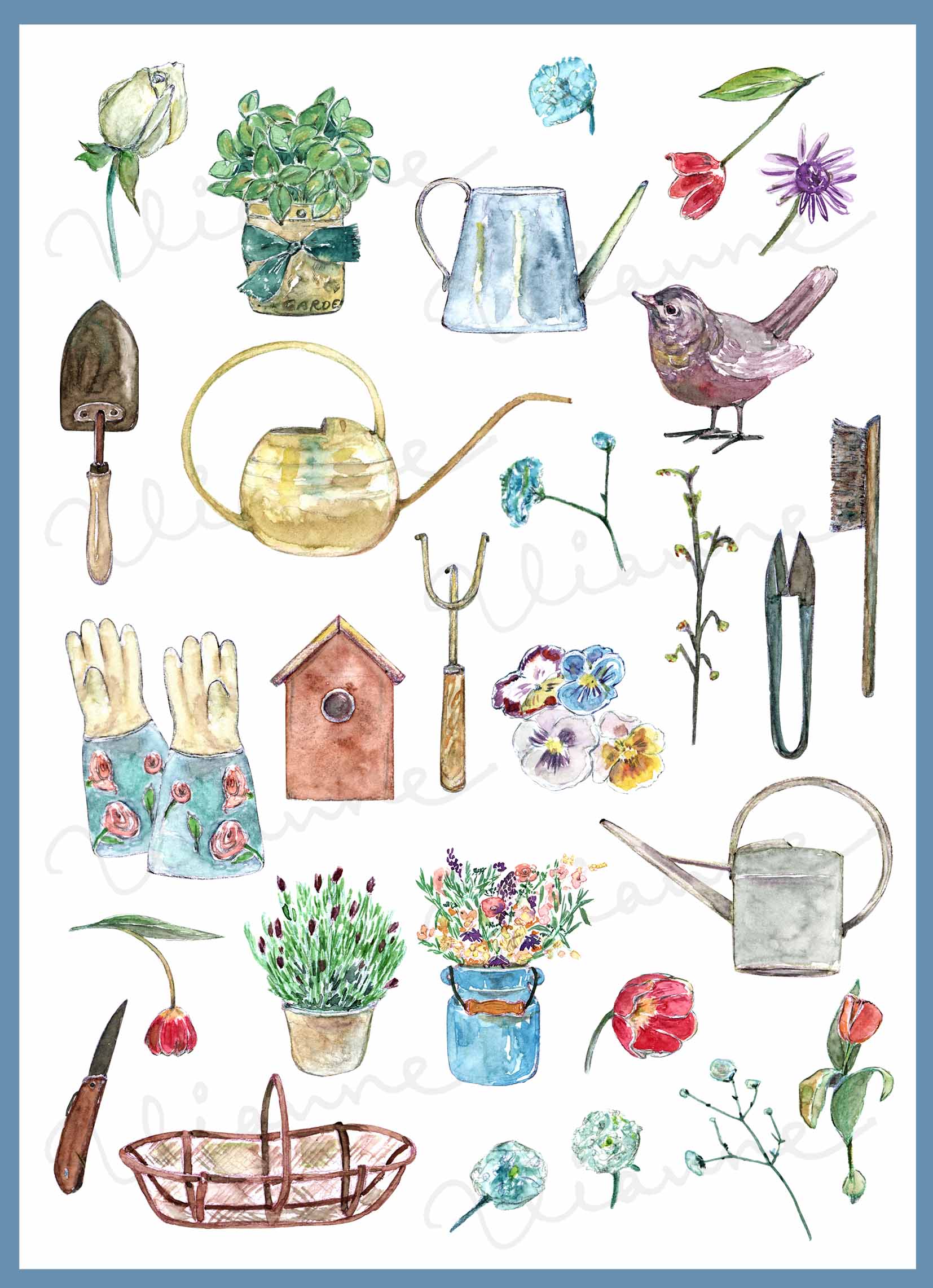Happy Gardener Clipart