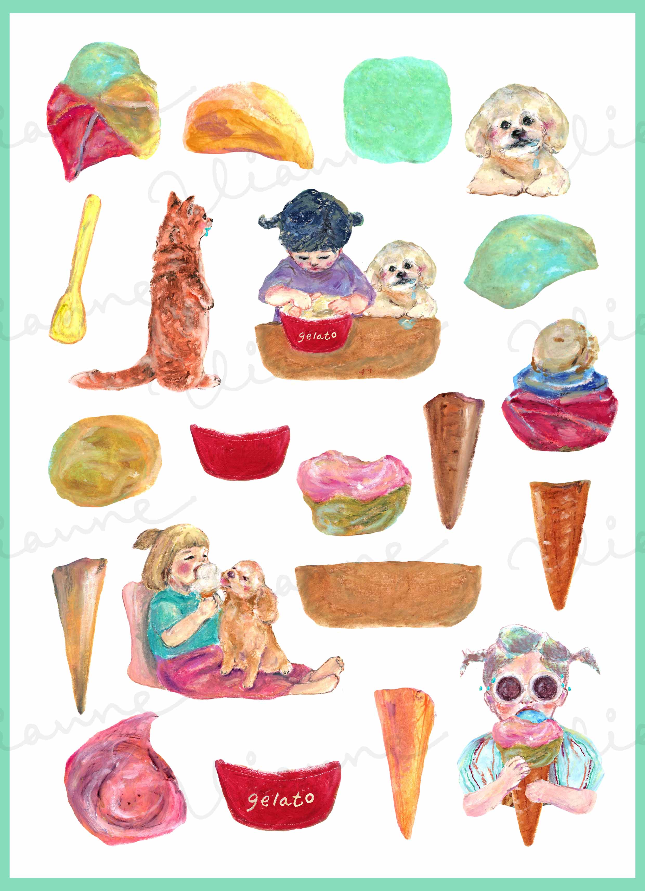 Gelato Clipart