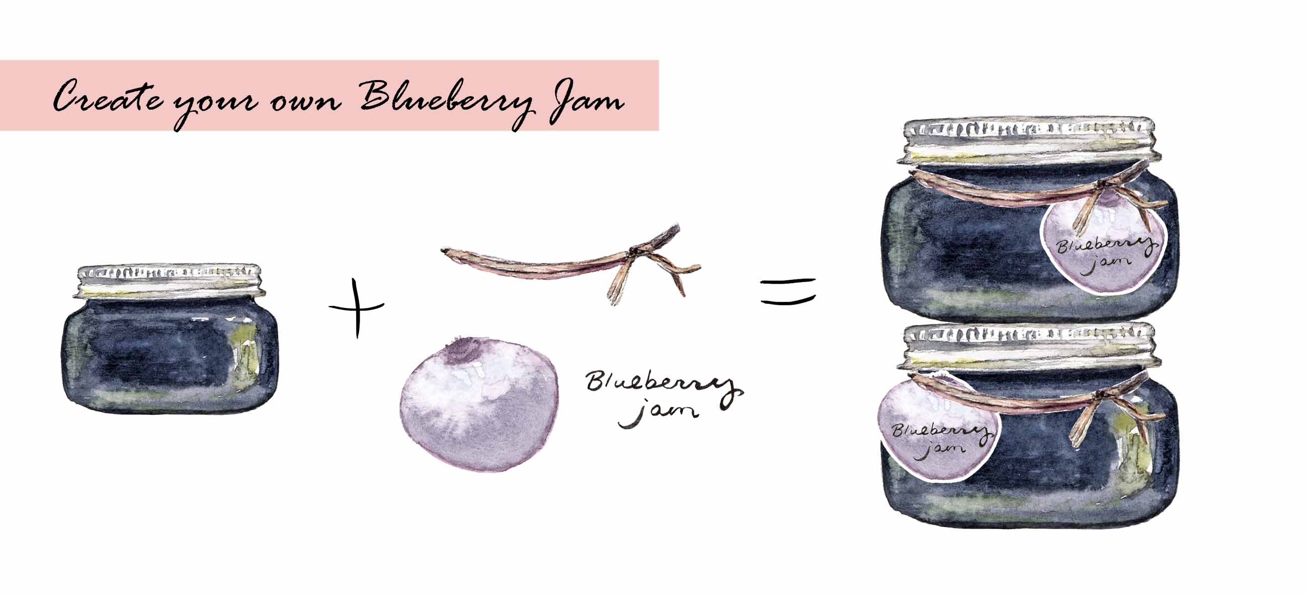 Blueberry & Raspberry Clipart